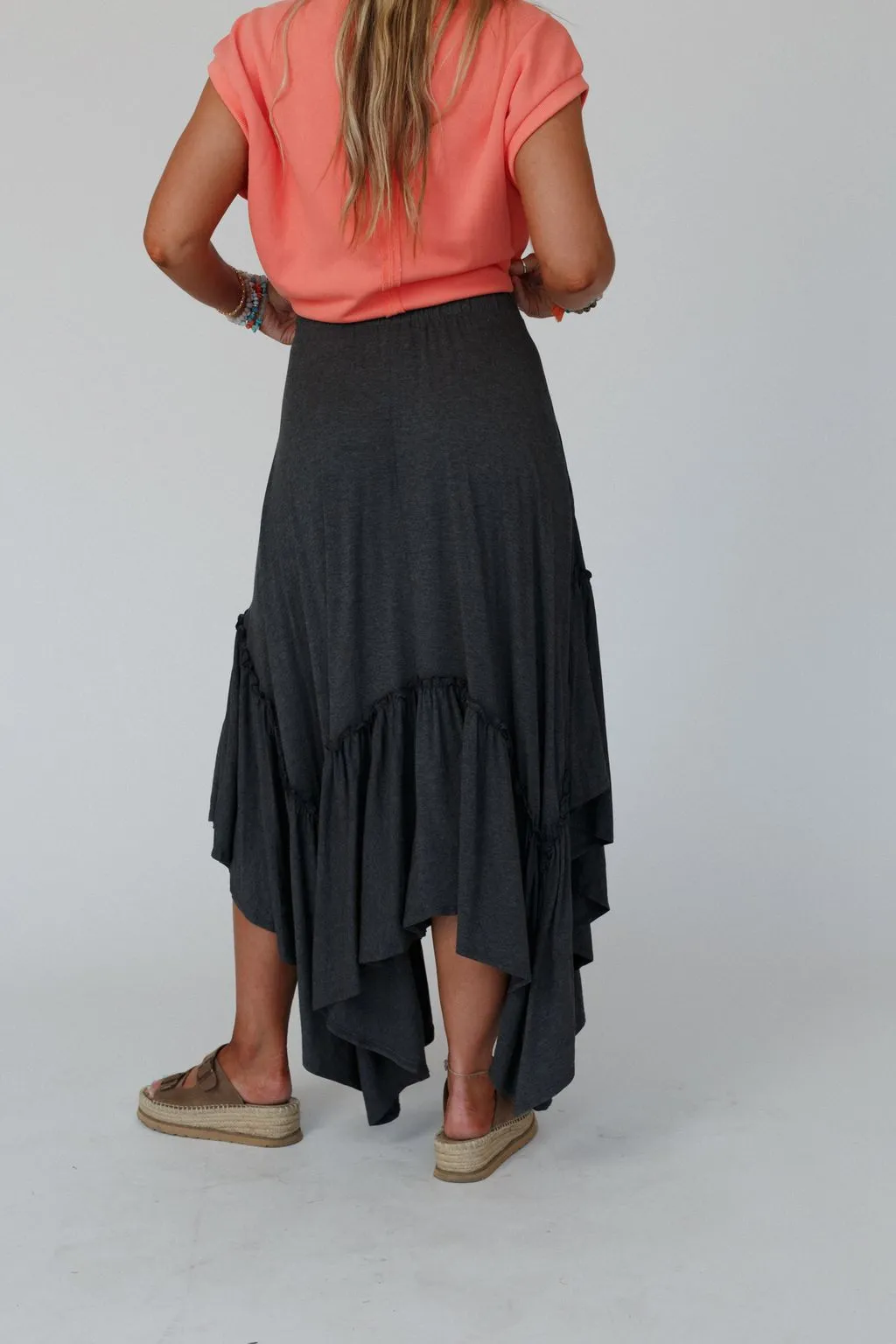 Forever Beauty Maxi Skirt - Charcoal