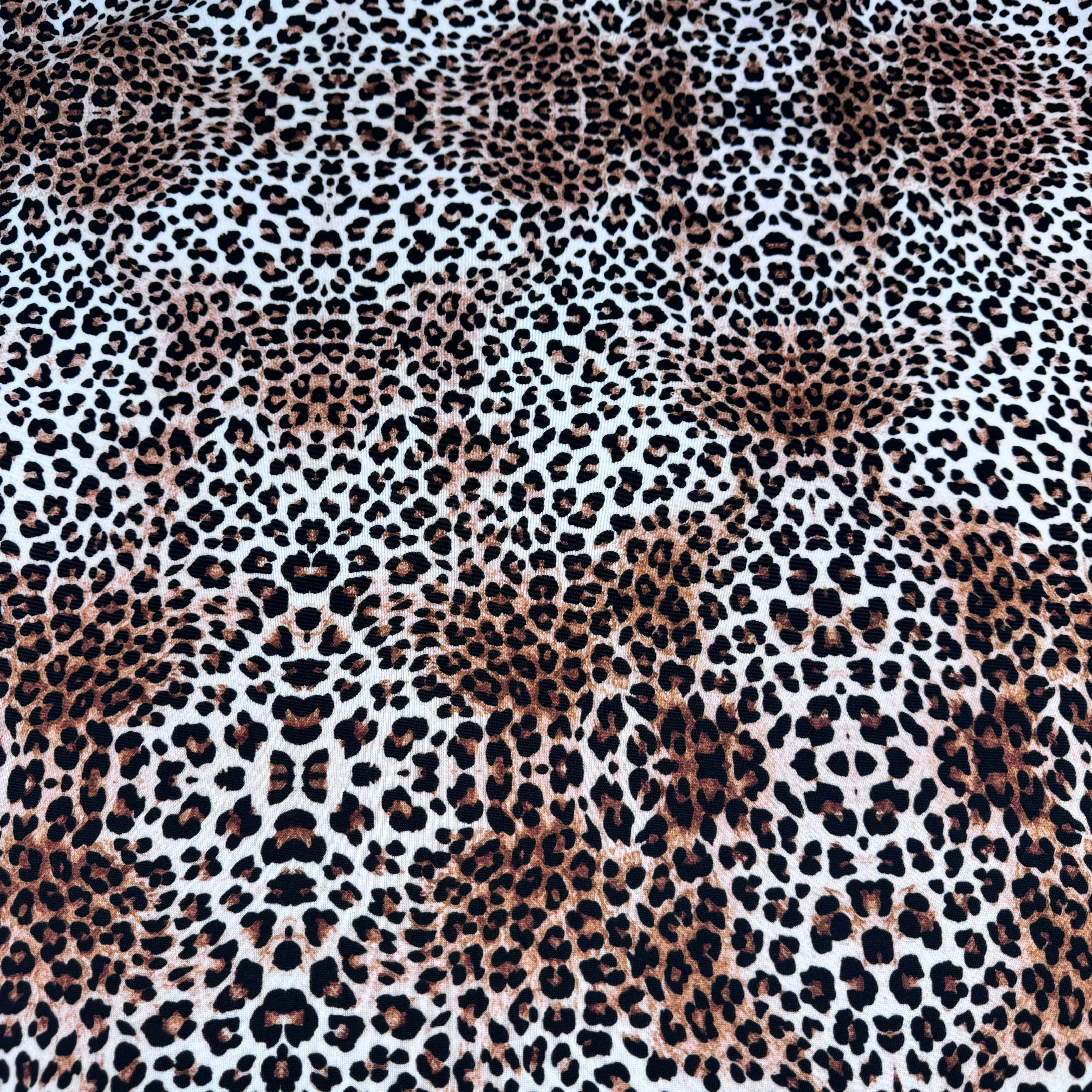 FS1252 Leopard Skin Animal Print Scuba Stretch Knit Fabric