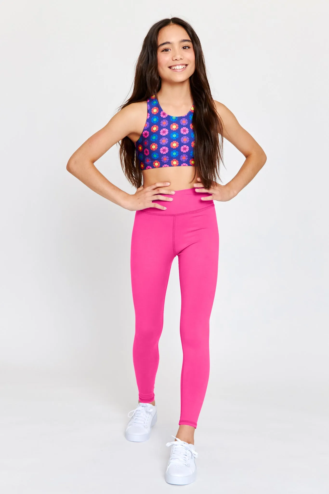 Girls TLC Leggings in Terez Pink