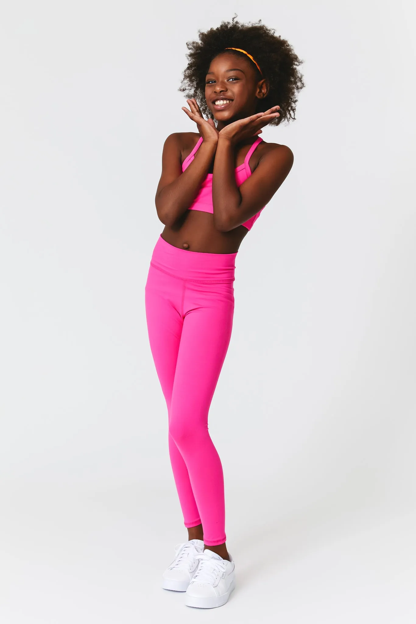 Girls TLC Leggings in Terez Pink