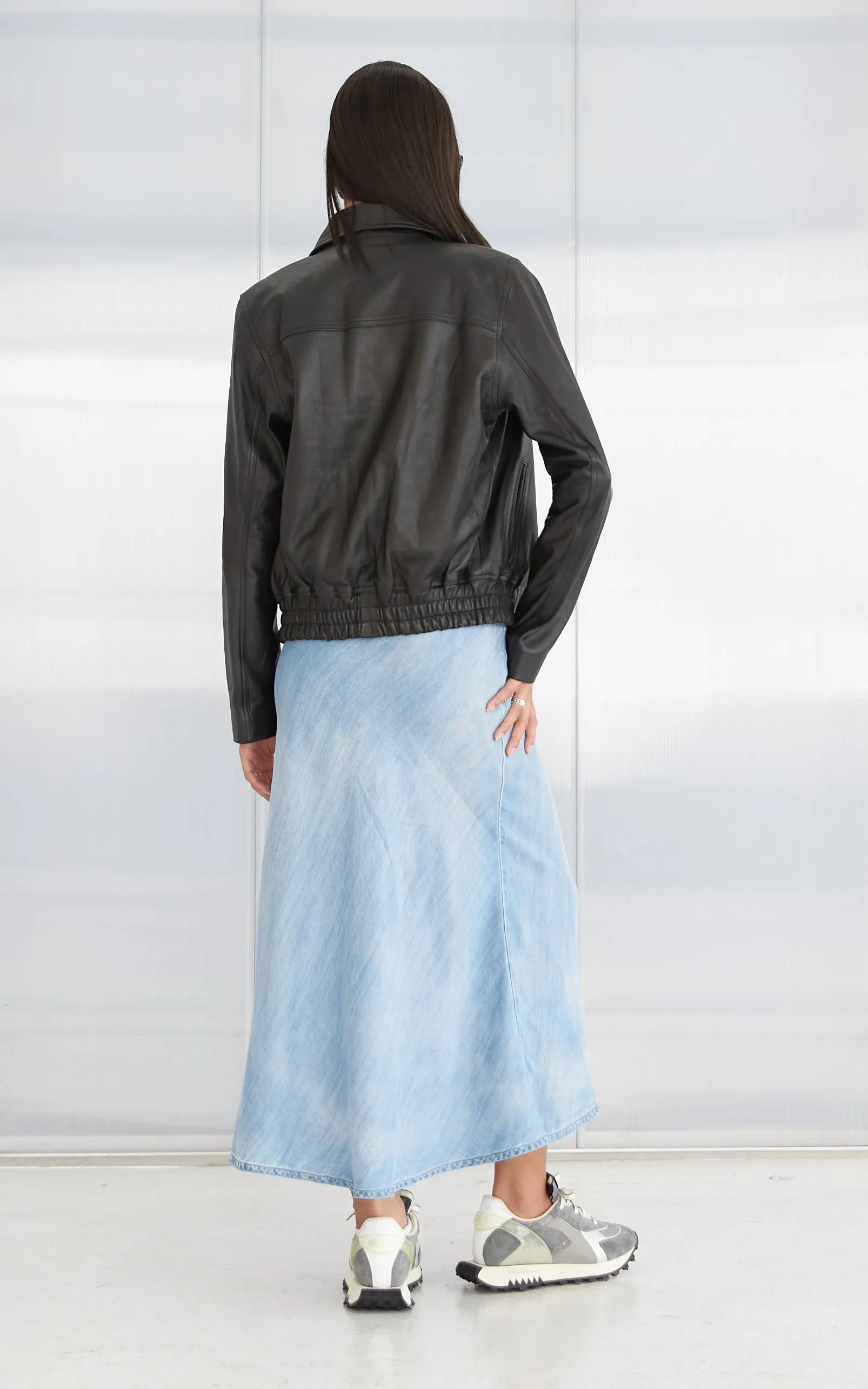 Gonna Tencel Denim Skirt