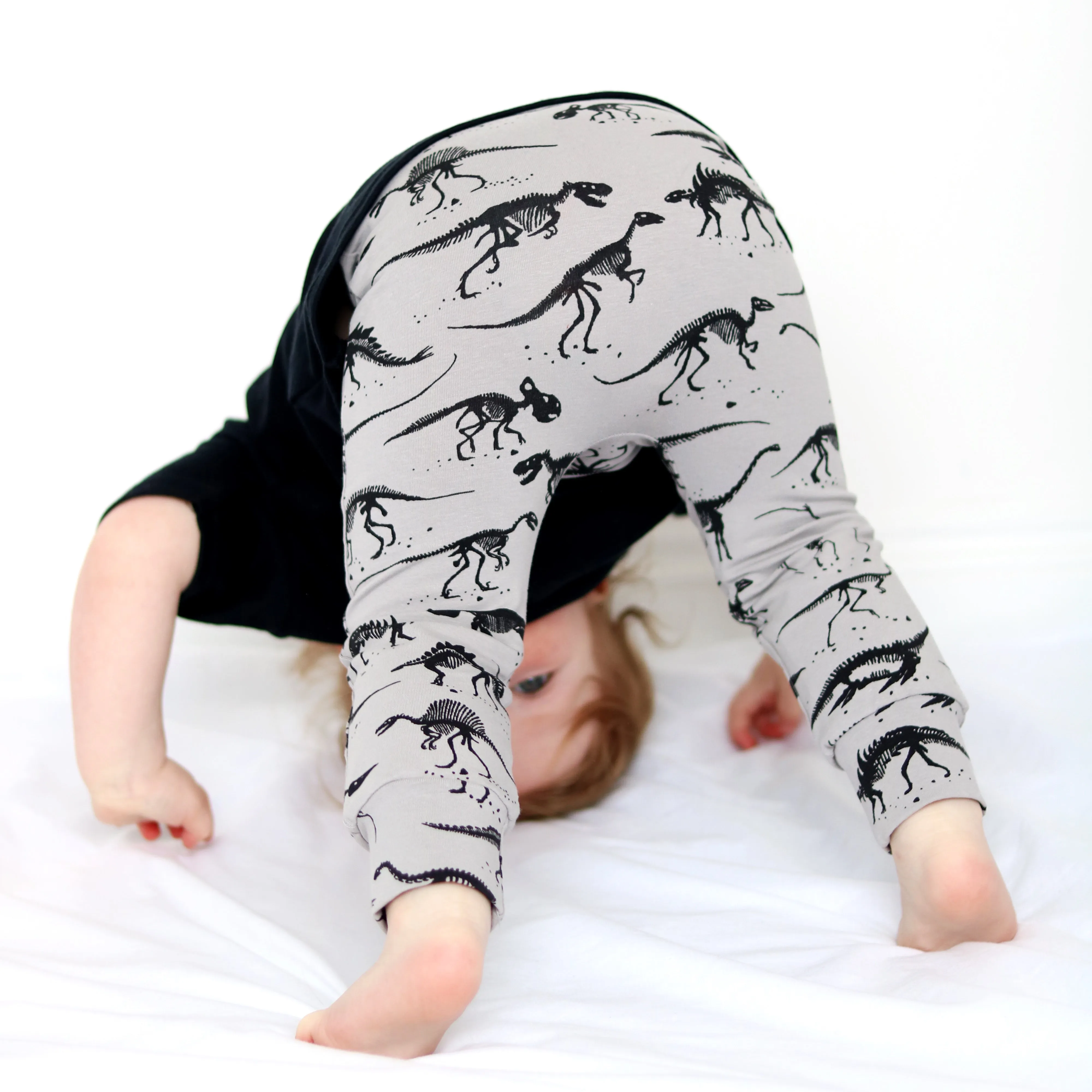 Grey Dino Child & Baby Leggings