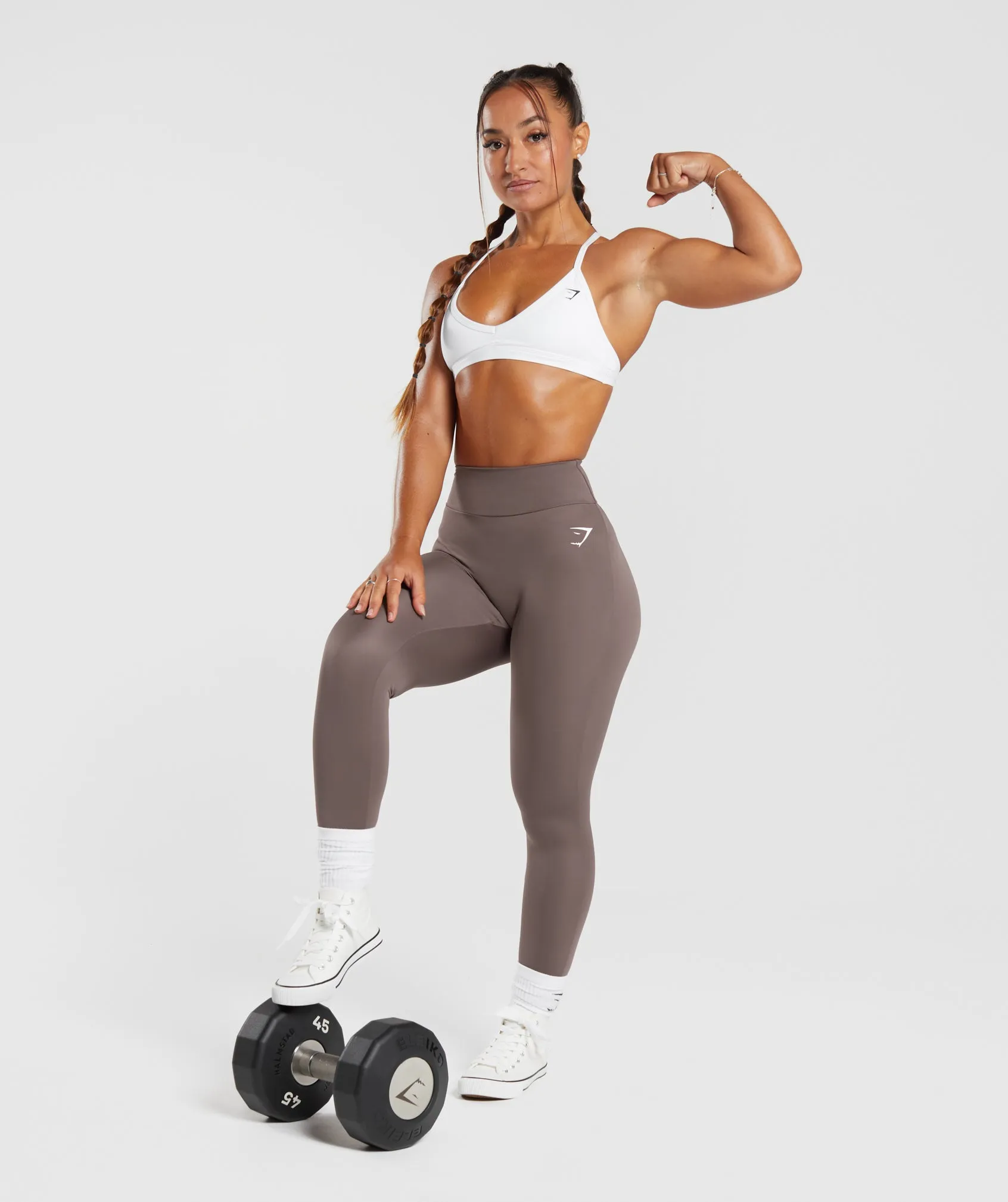 GS Power Regular Leggings - Walnut Mauve