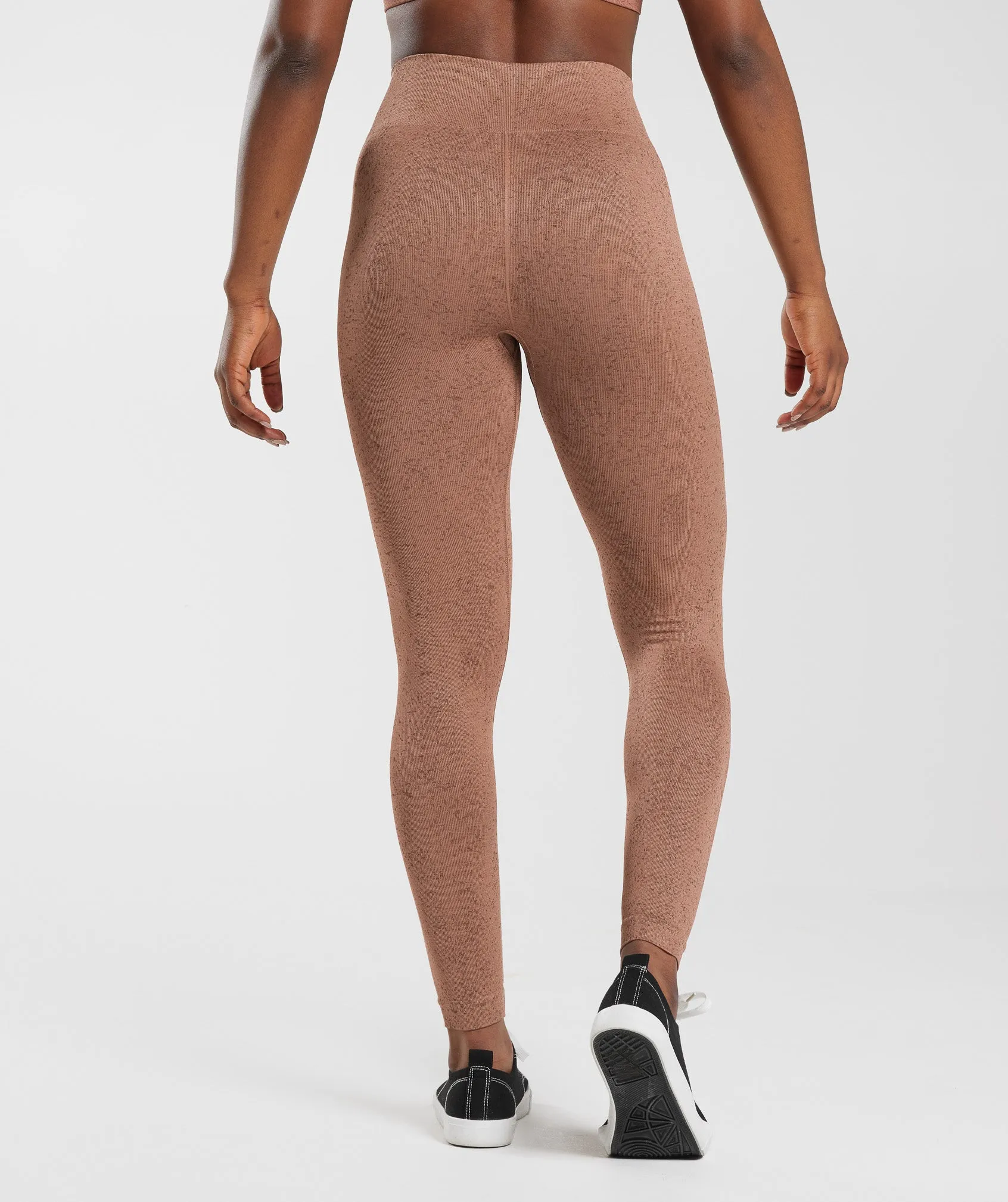 Gymshark Adapt Fleck Seamless Leggings - Sandstone Brown