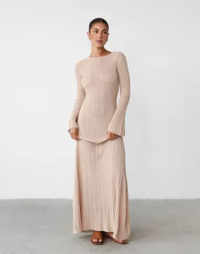 Harmonia Maxi Dress (Beige)