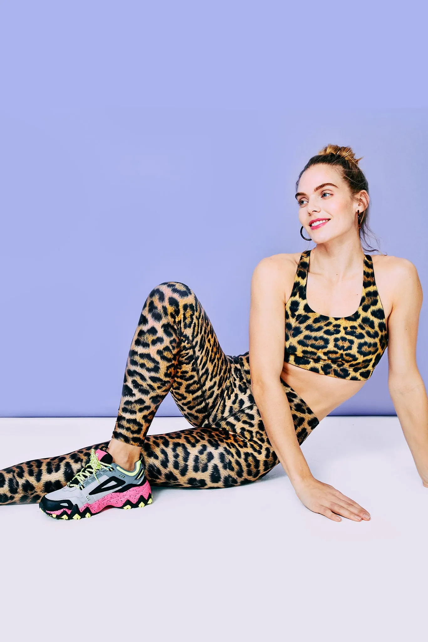 Hi-Shine Leggings in Leopard Goals