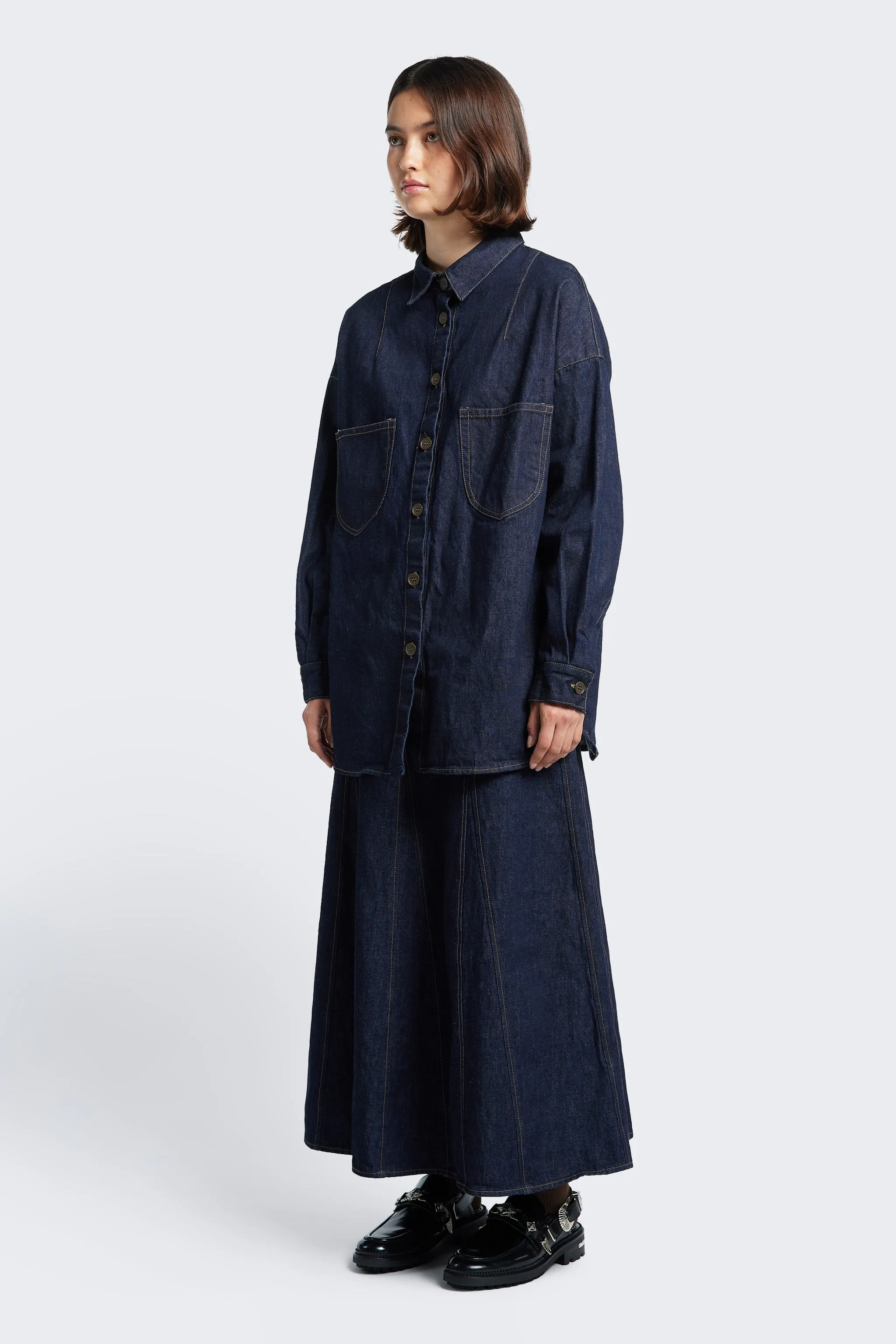 Idle Denim Skirt Indigo