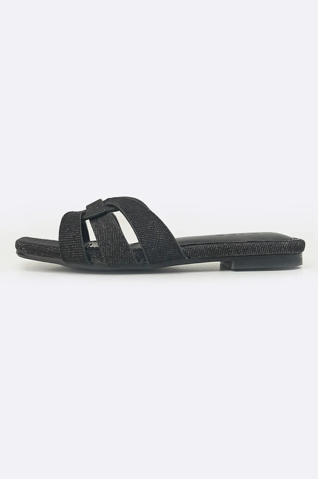 JODY DENIM SLIDES