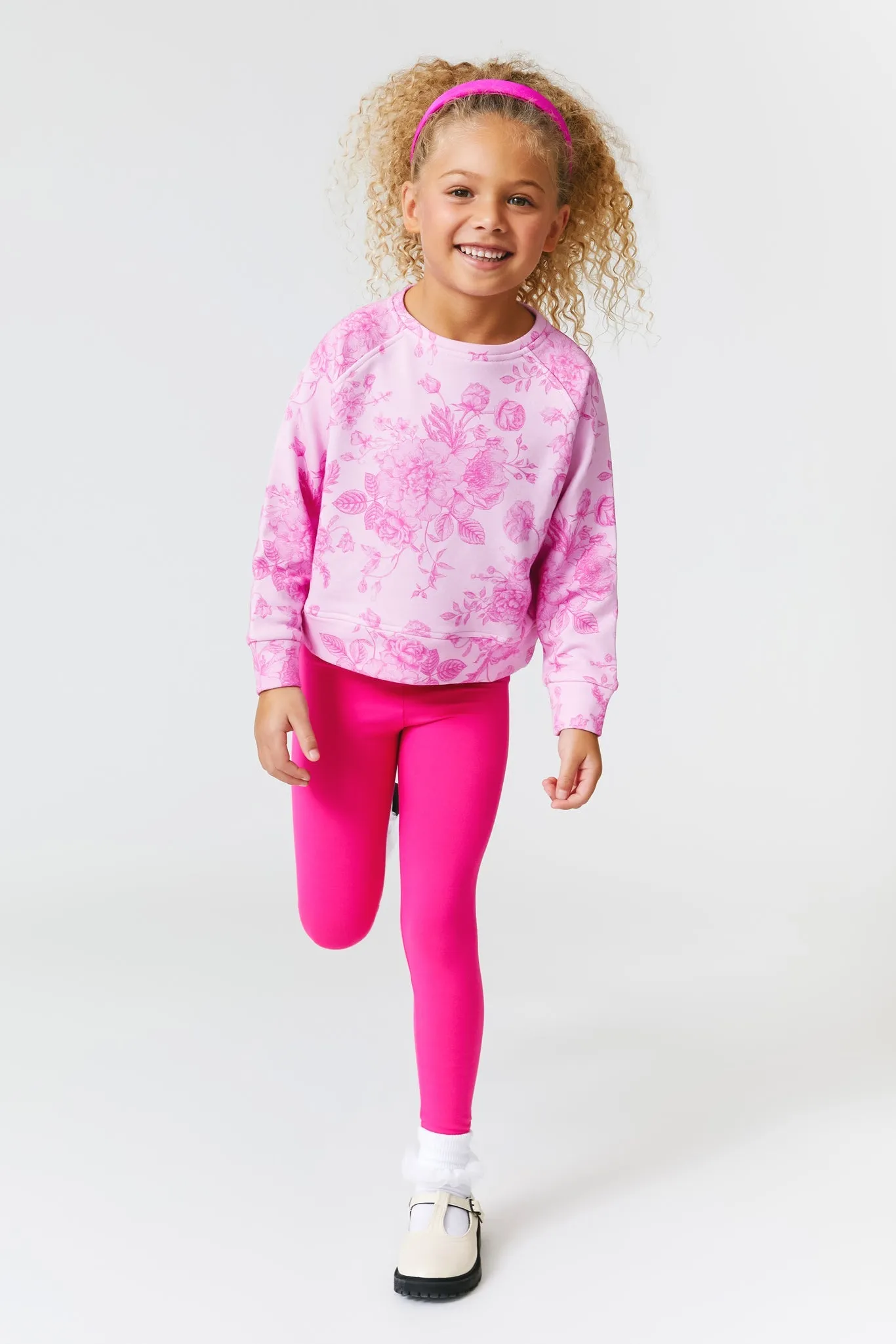 Kids TLC Leggings in Terez Pink