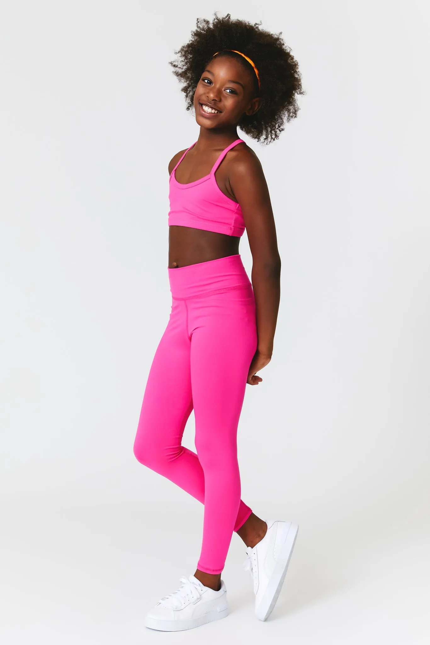 Kids TLC Leggings in Terez Pink