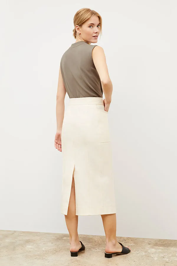 Lane Skirt - Eco Better Than Denim :: Tusk