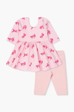 Let's Dance Dress Leggings Bundle_Pink Unicorns