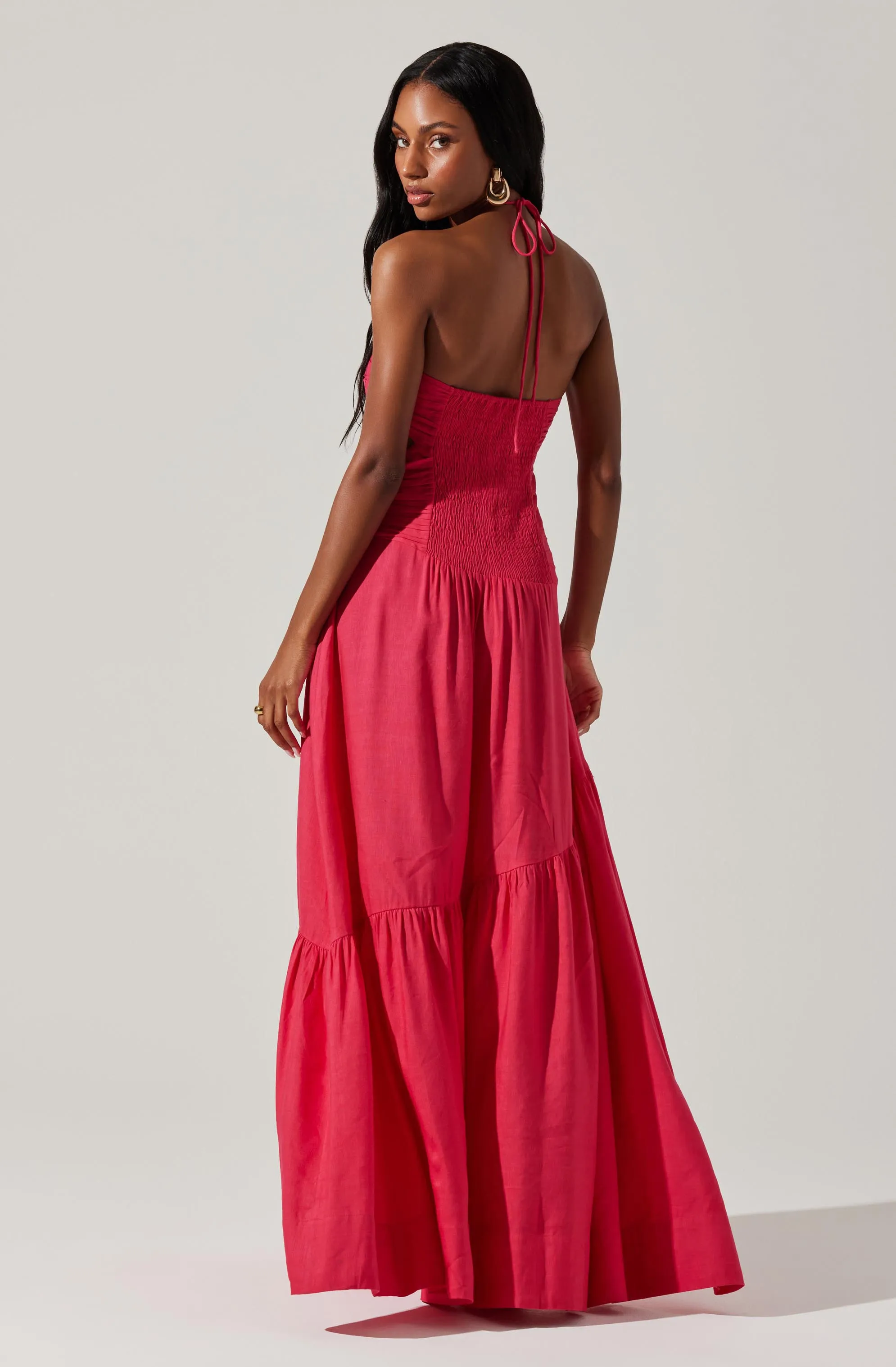 Linnea Halter Maxi dress