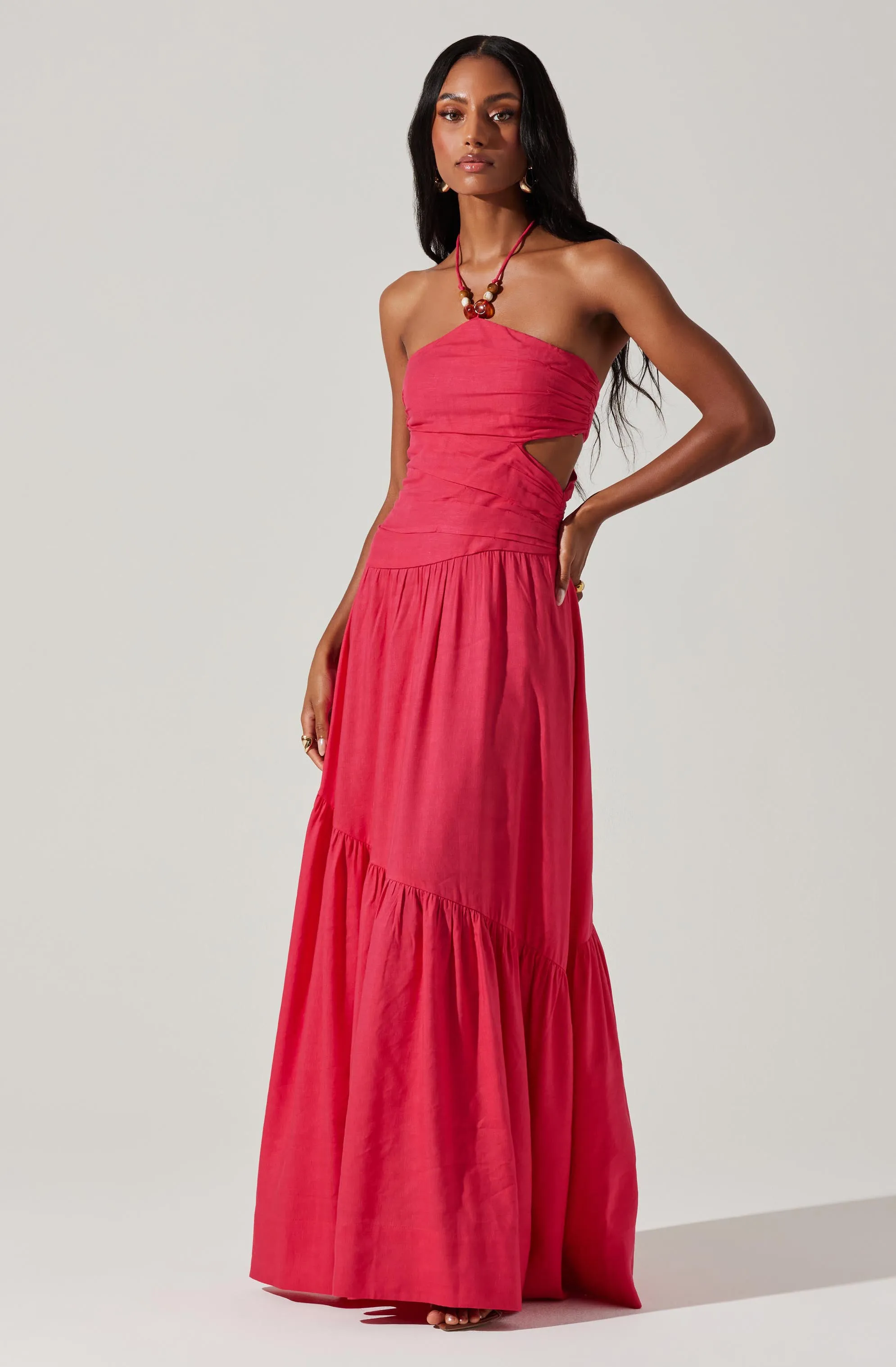 Linnea Halter Maxi dress