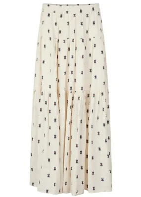 Lollys Laundry Sunset Maxi Skirt - Nederdel - Creme