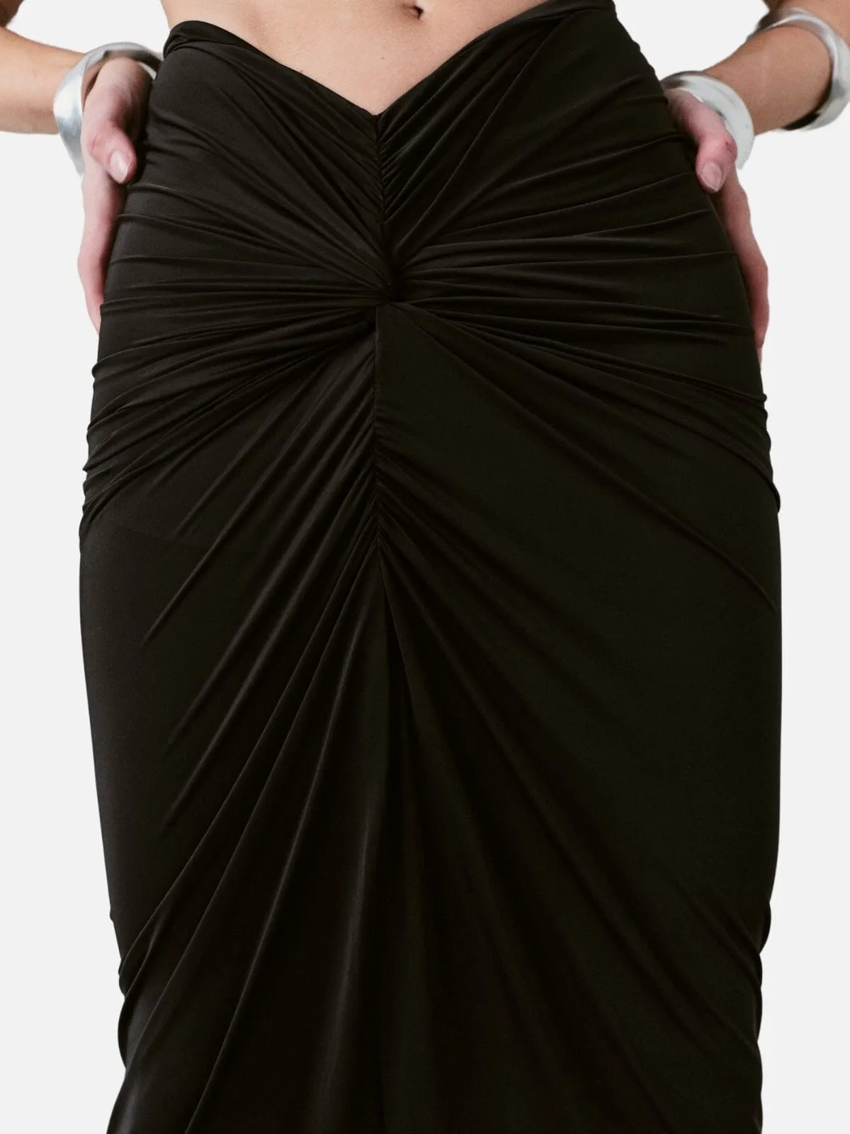 Manhattan Maxi Skirt - Black