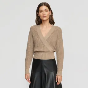 Maren Cropped V-Neck Sweater