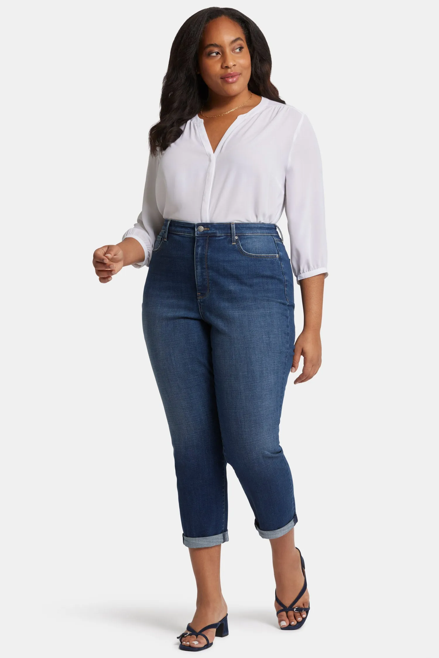 Margot Girlfriend Jeans In Plus Size - Olympus