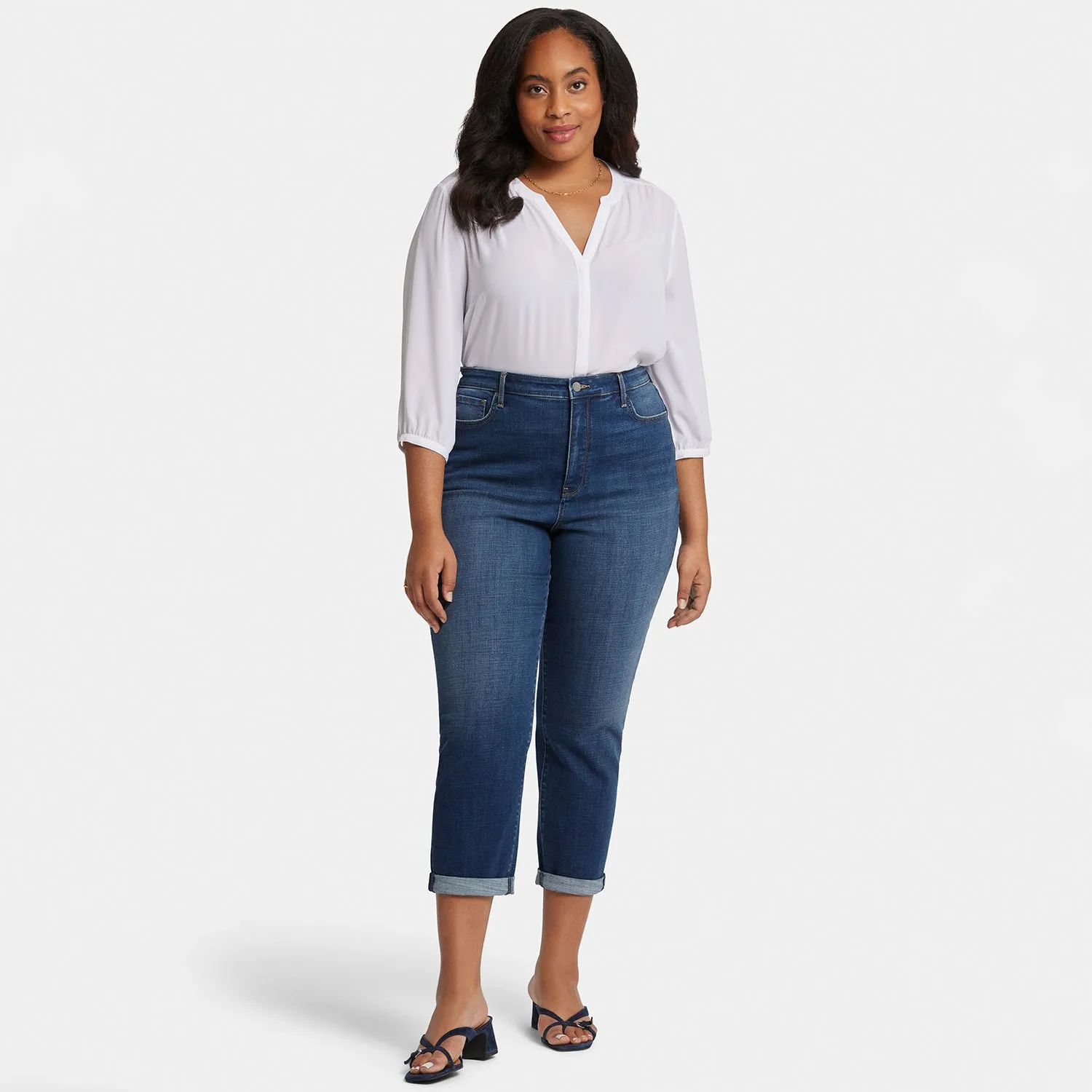 Margot Girlfriend Jeans In Plus Size - Olympus