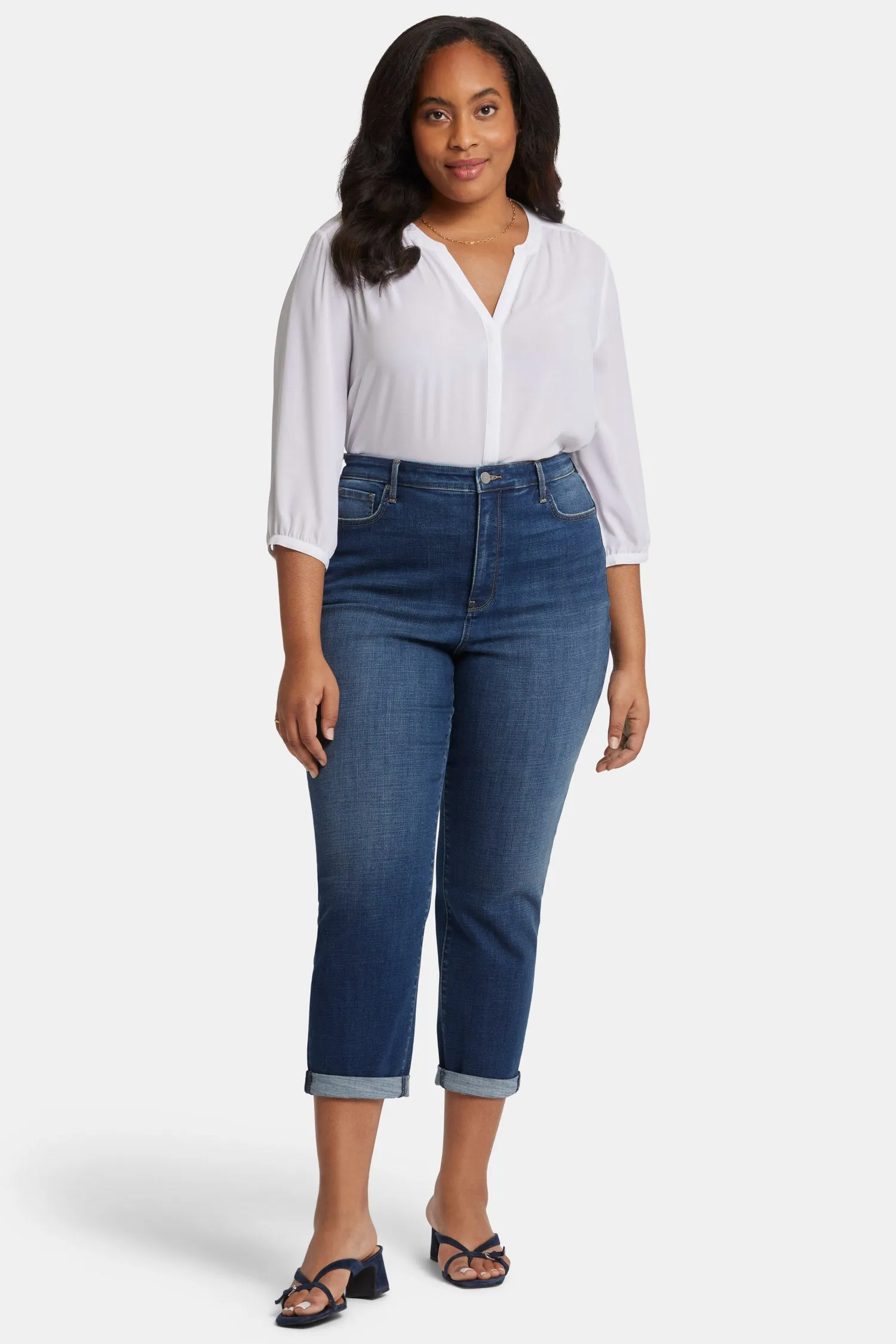 Margot Girlfriend Jeans In Plus Size - Olympus