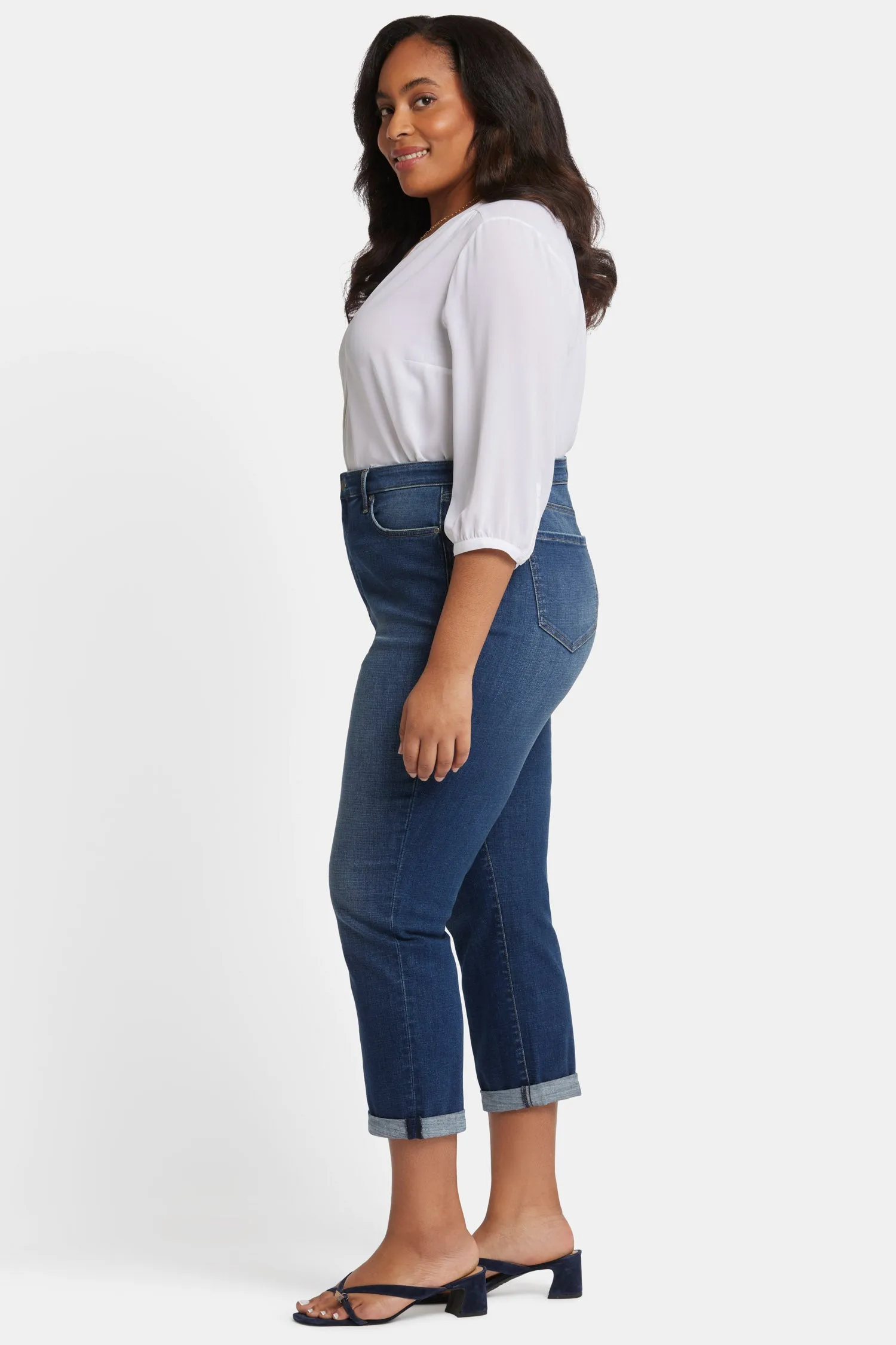 Margot Girlfriend Jeans In Plus Size - Olympus