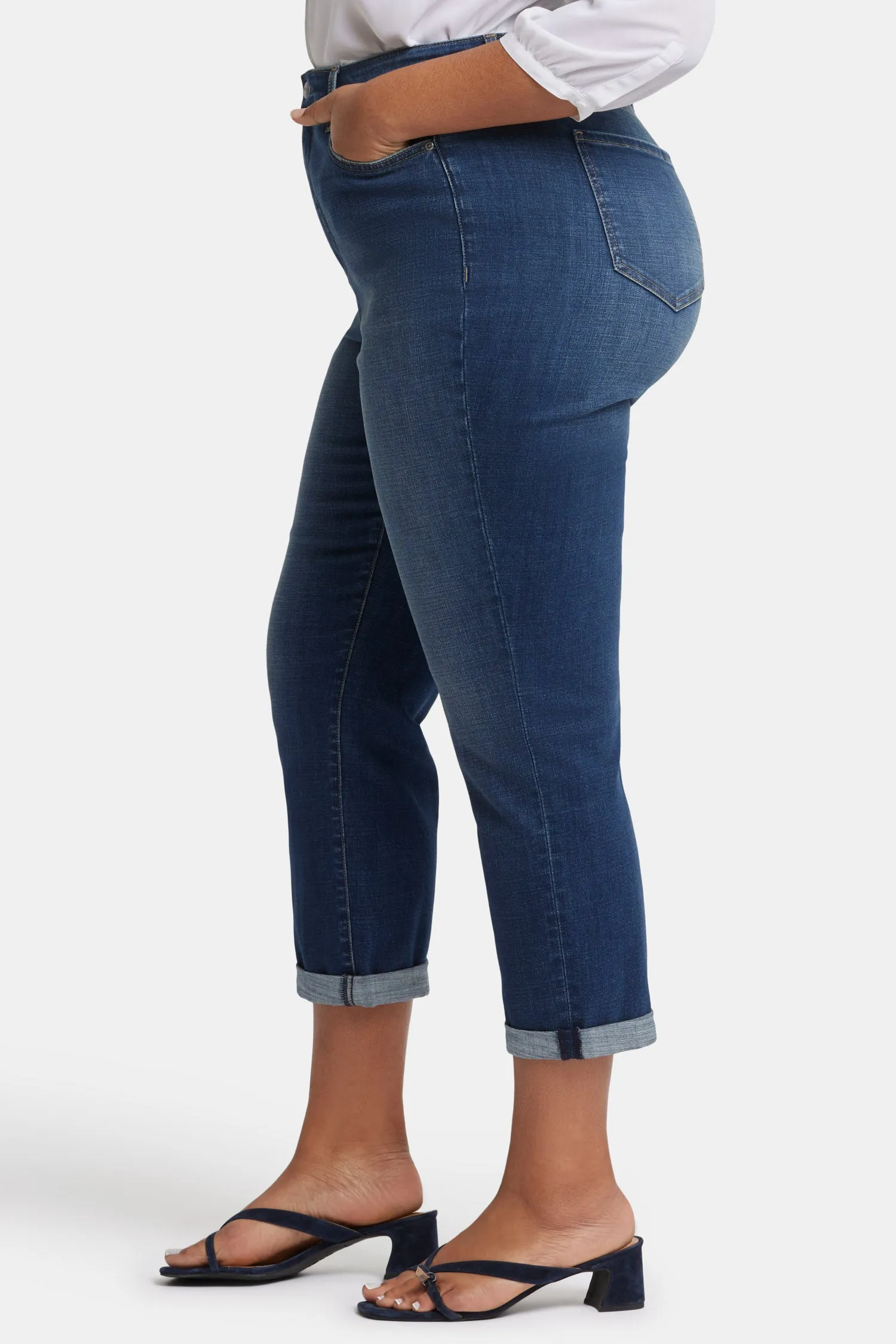 Margot Girlfriend Jeans In Plus Size - Olympus