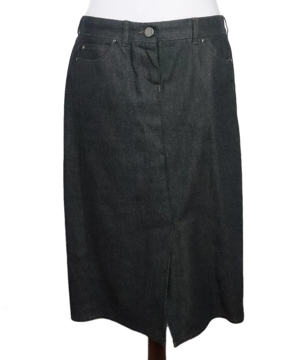 Max Mara Blue Denim Skirt sz 14