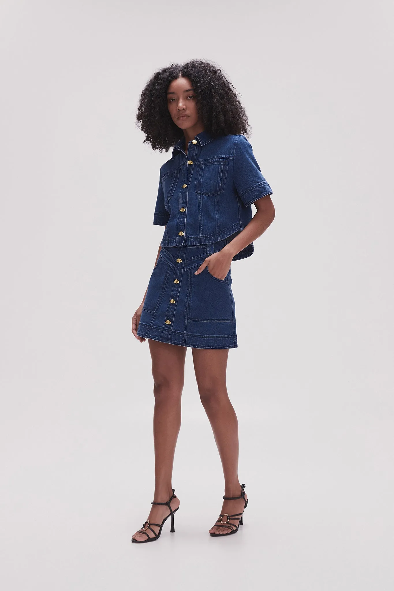 May Denim Mini Skirt