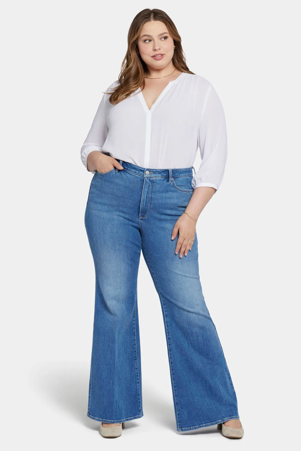 Mia Palazzo Jeans In Plus Size - Fairmont