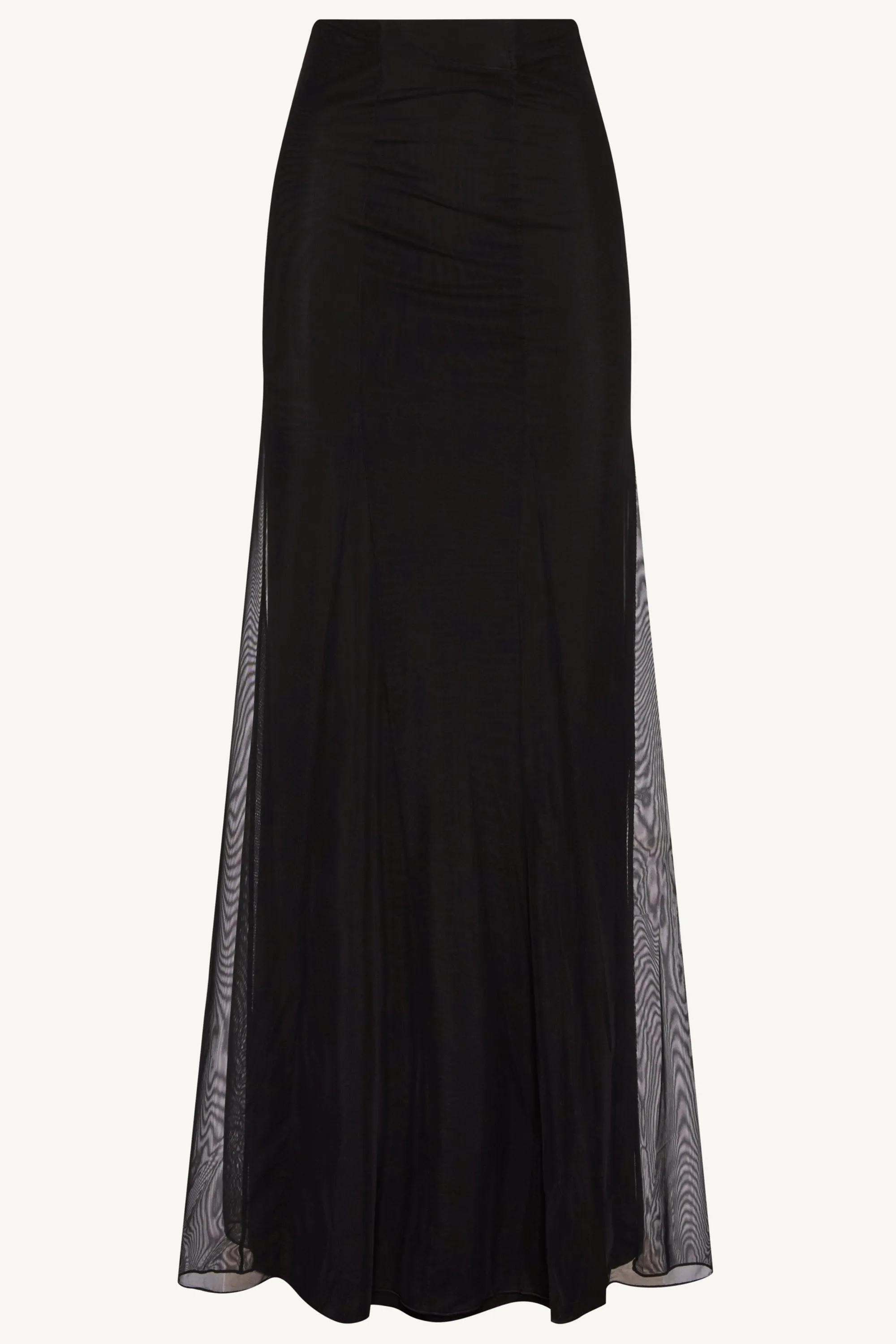 Milia Mesh Maxi Skirt - Black