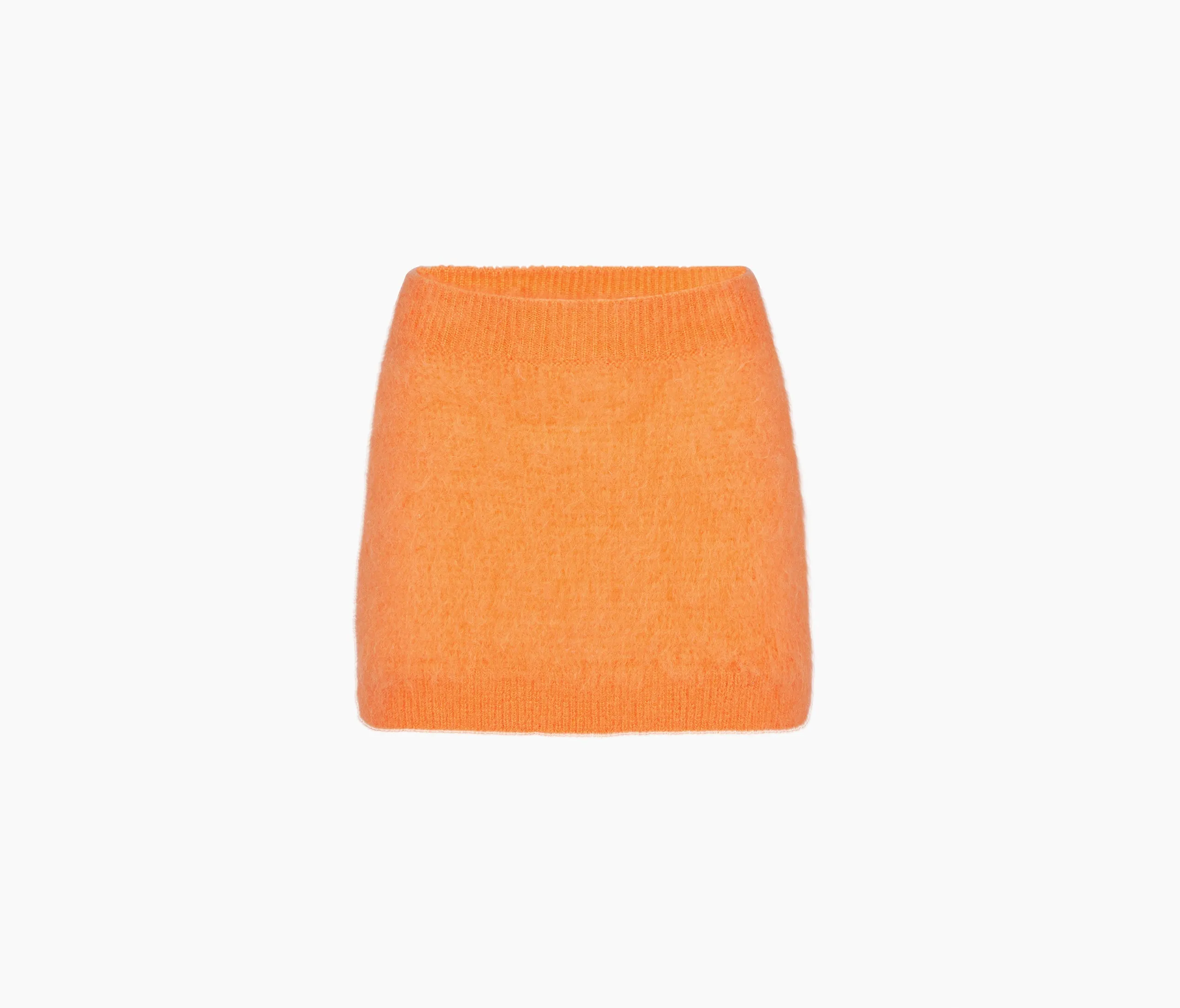 MINI MOHAIR SKIRT ORANGE 23AMJU009ML0537U6485