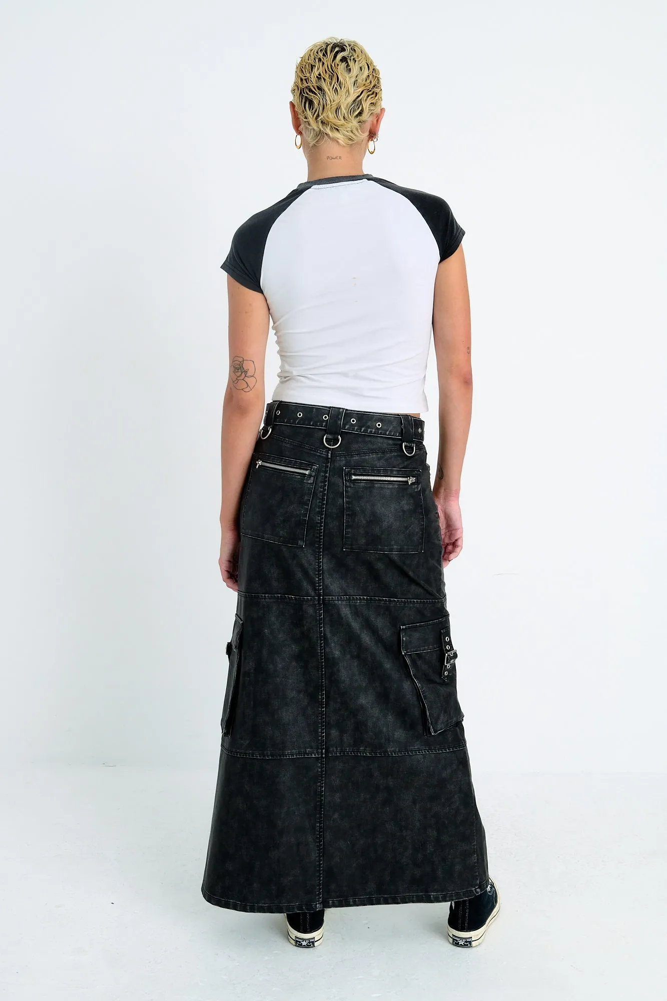 Mischief Faux Leather Maxi Skirt