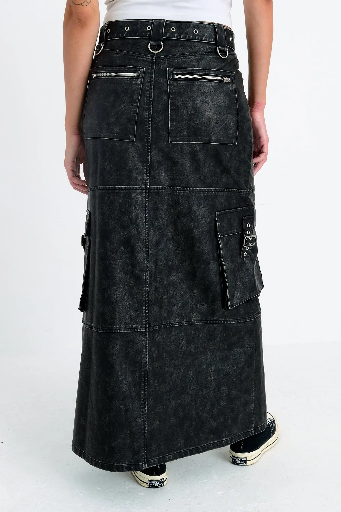 Mischief Faux Leather Maxi Skirt