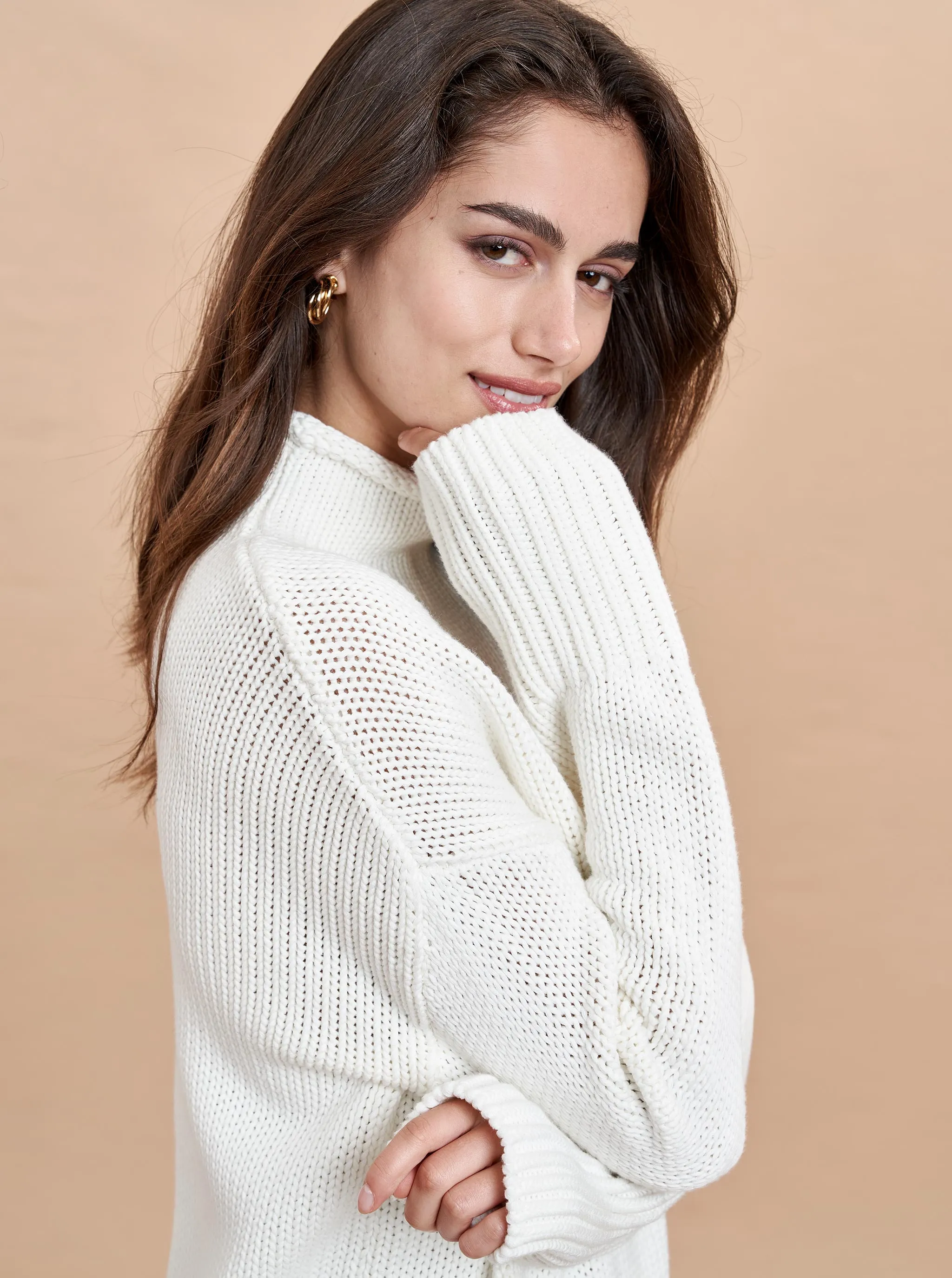 Mock Neck Marina Sweater