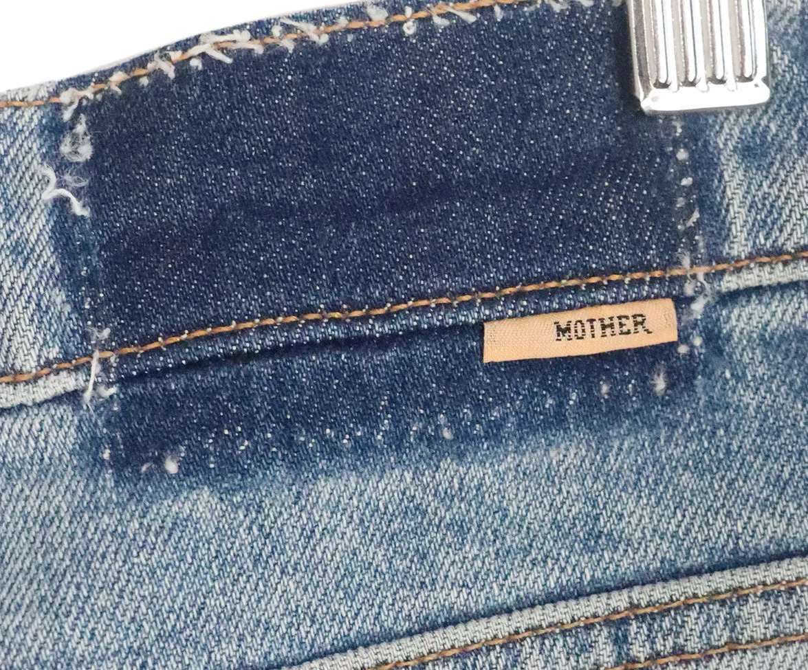 Mother Distressed Blue Jeans sz 8