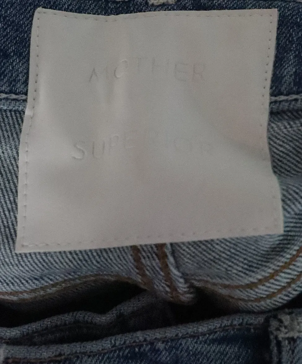 Mother Distressed Blue Jeans sz 8