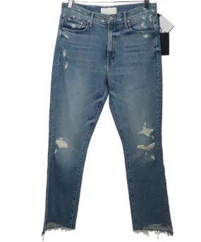 Mother Distressed Blue Jeans sz 8