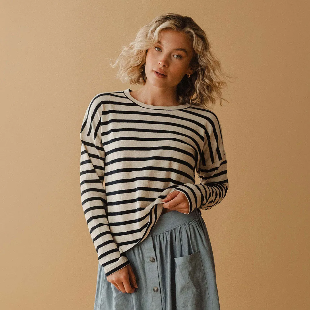 Navy Stripe Sweater