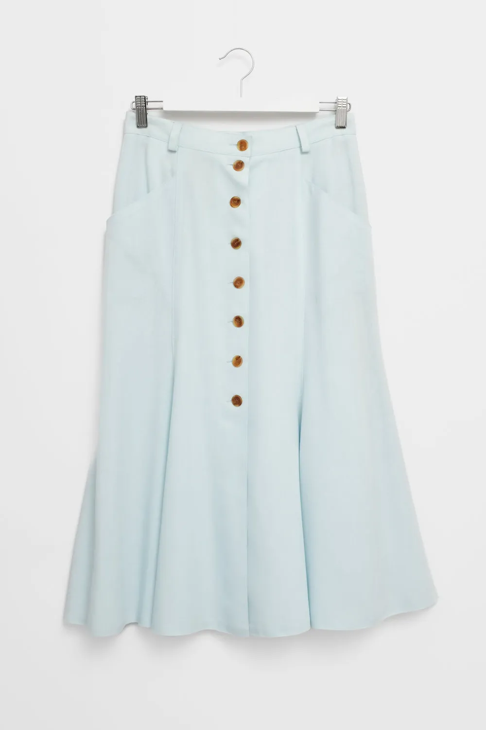 PALE BLUE MAXI VINTAGE SKIRT