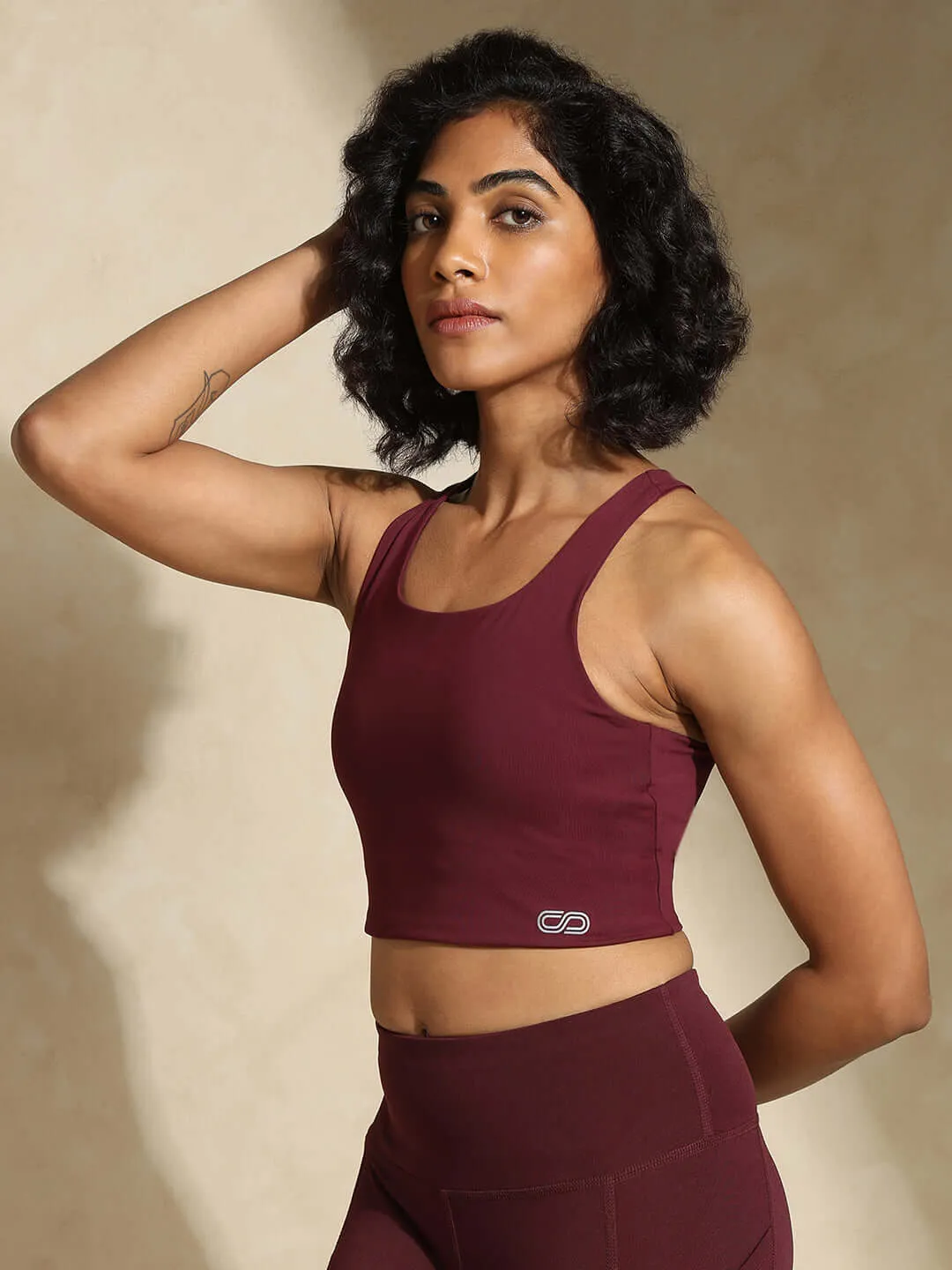 Plum High Impact Action Bra & Aura Leggings