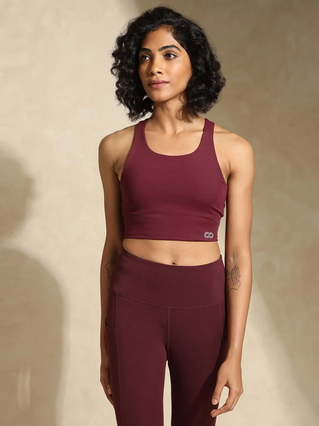 Plum High Impact Action Bra & Aura Leggings