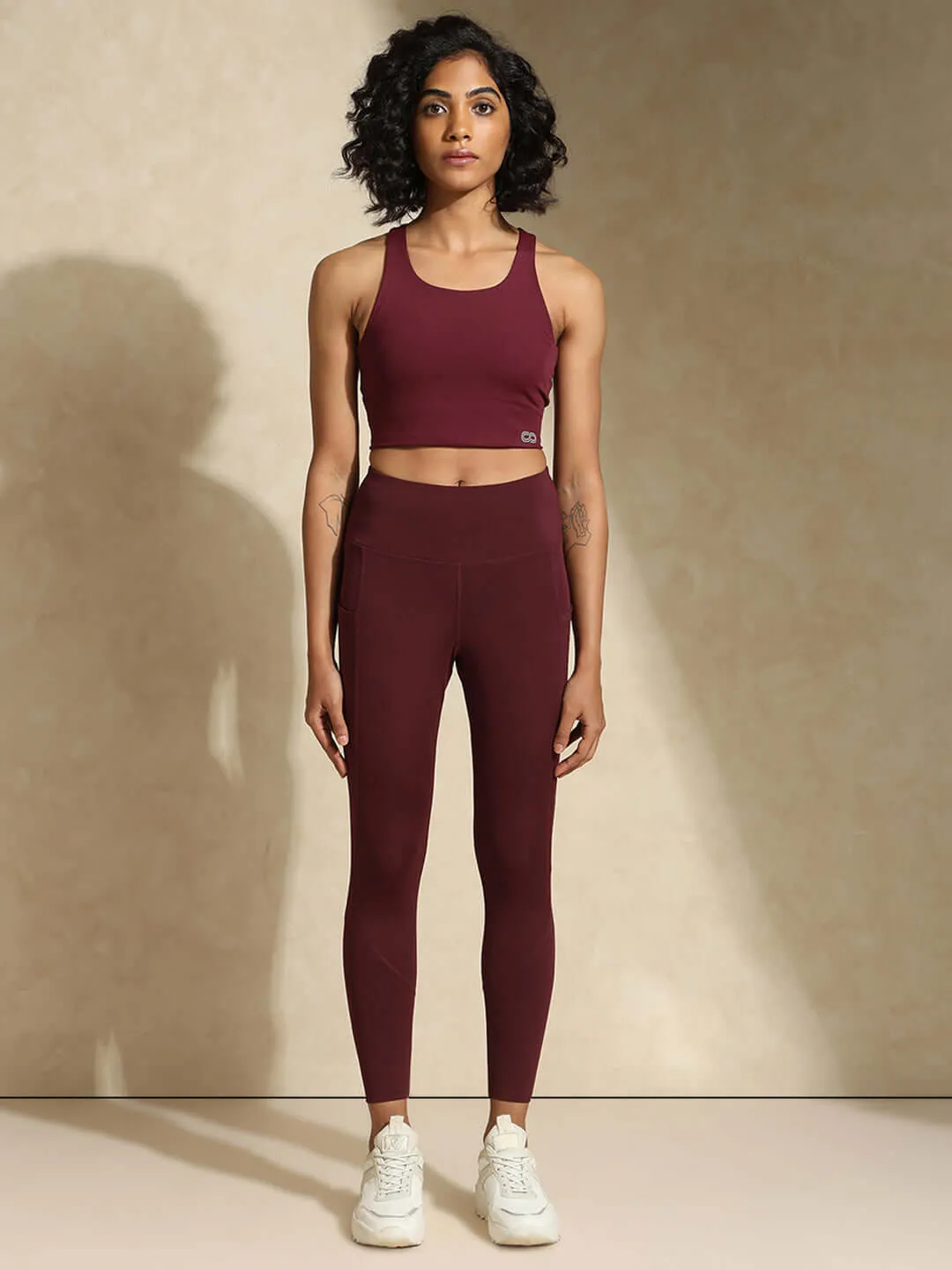 Plum High Impact Action Bra & Aura Leggings