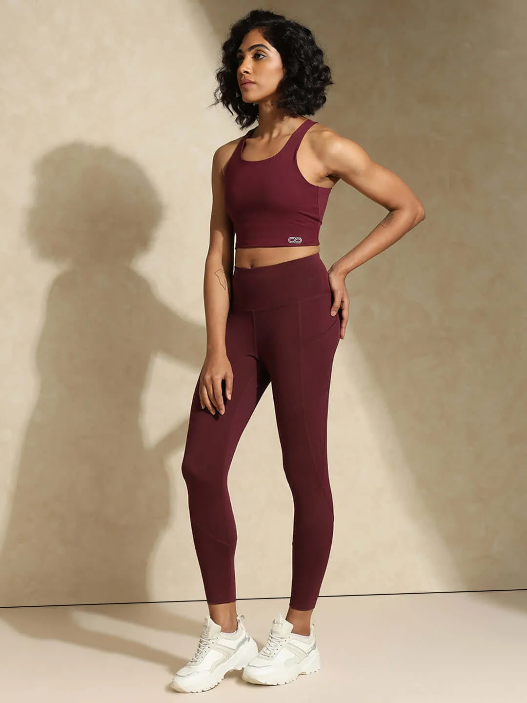 Plum High Impact Action Bra & Aura Leggings