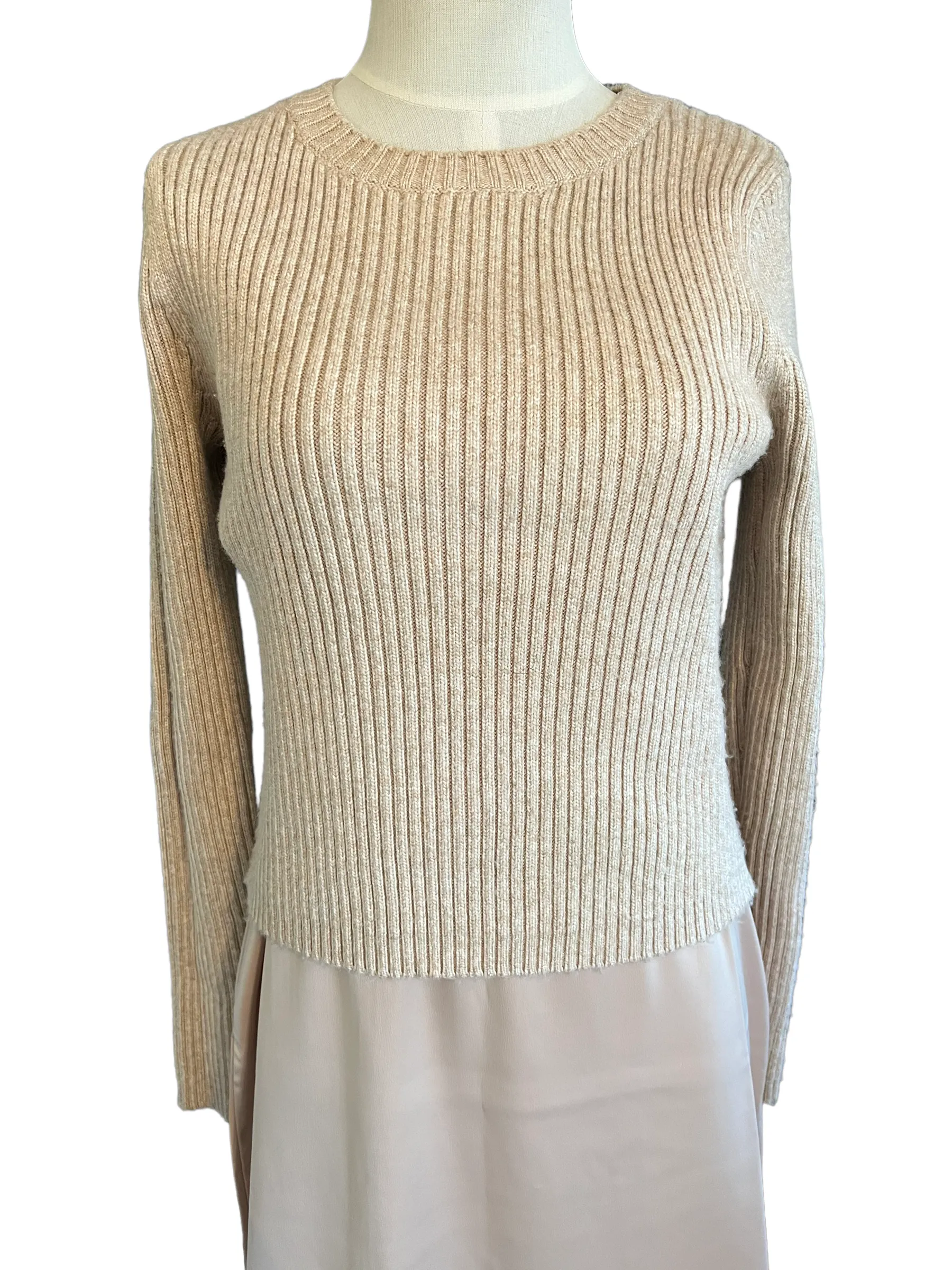 Rachel Zoe Beige Two Piece Size M Sweater Slip Dress