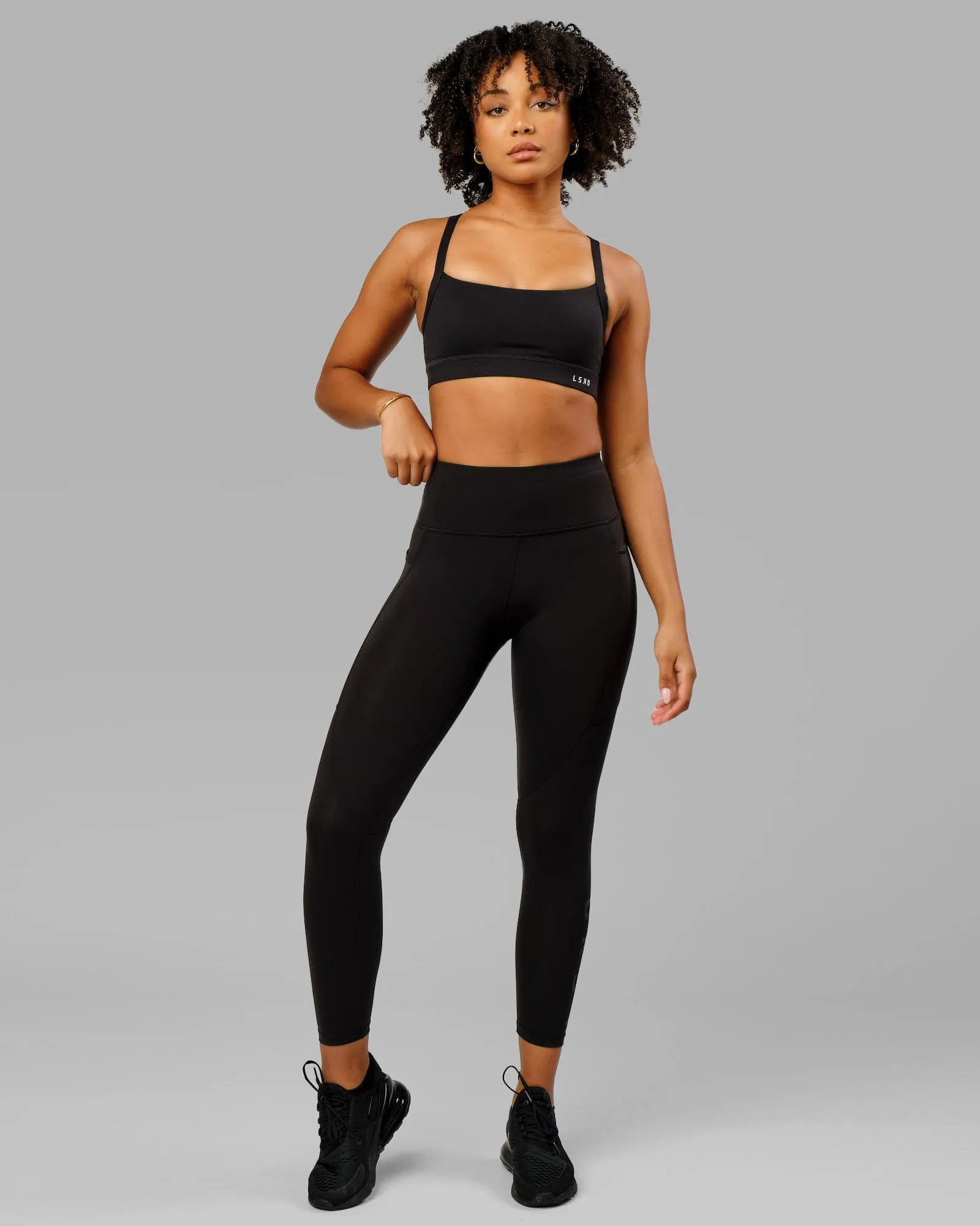 Rep 7/8 Length Leggings - Black-Black