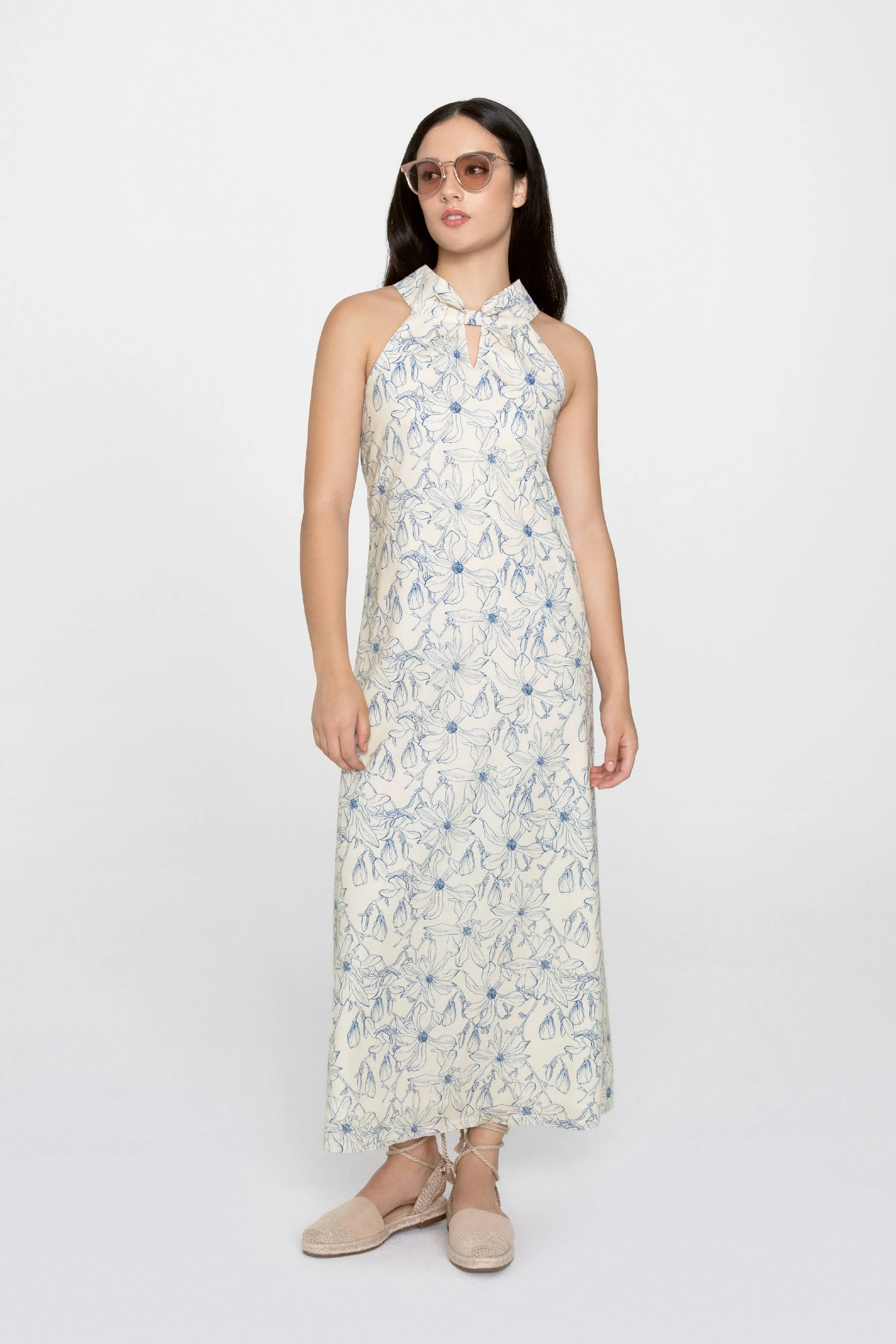 [Restocked] Philomena Halter Neck Maxi Dress