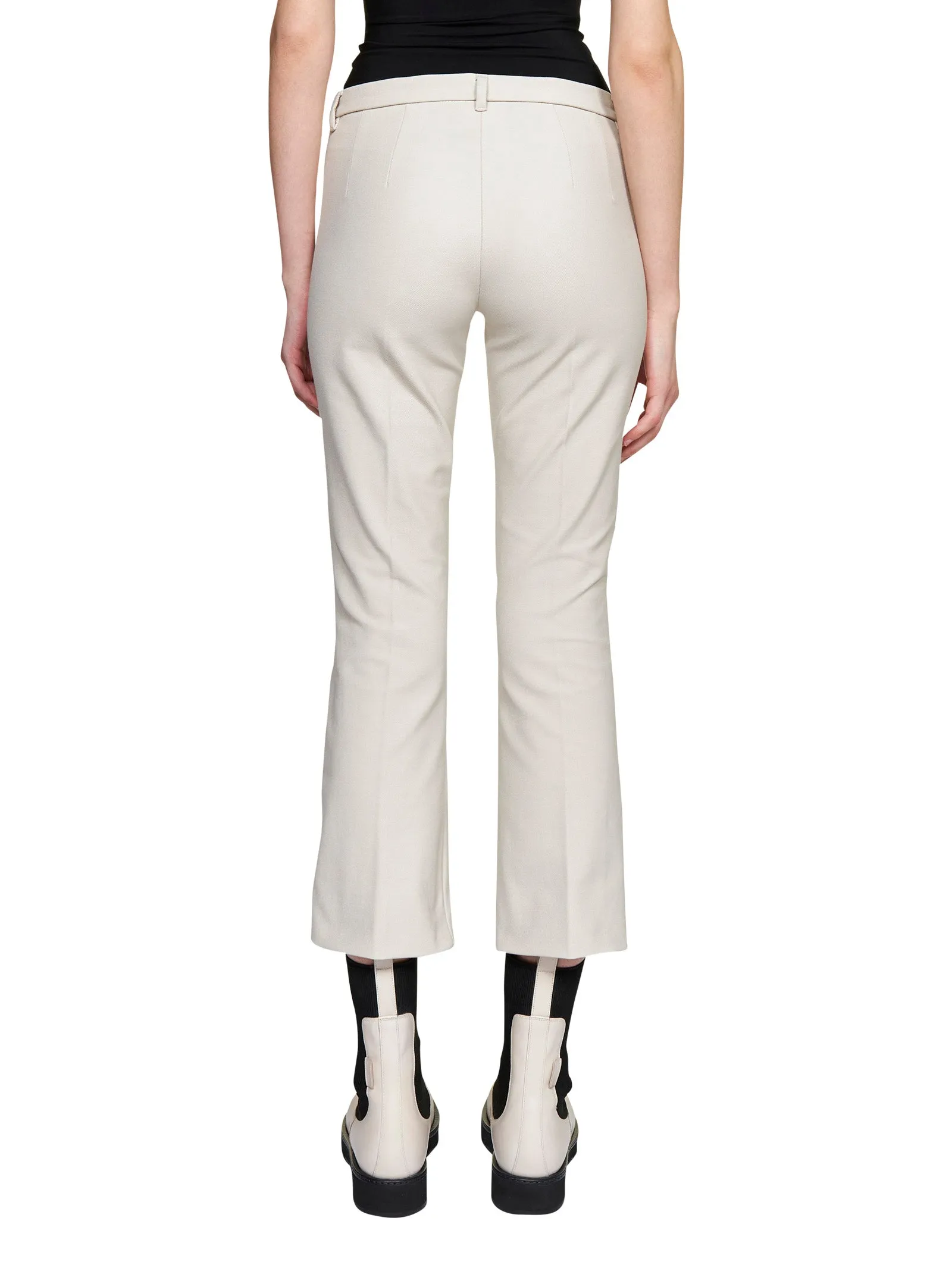 'S Max Mara High Waist Cropped Trousers