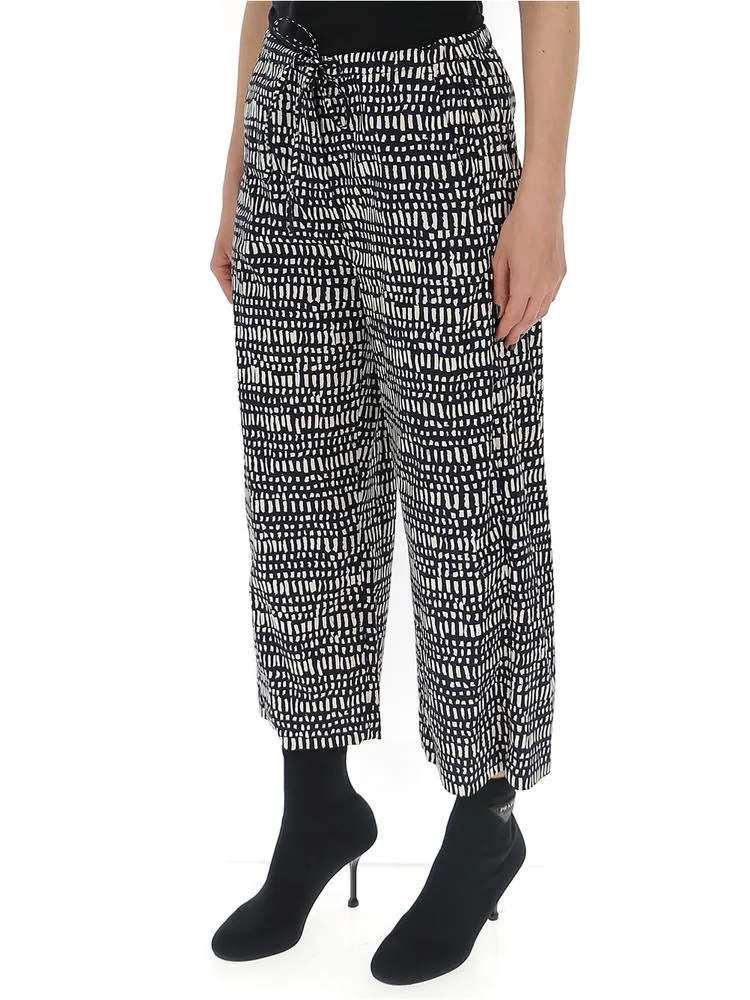 'S Max Mara Printed Cropped Trousers