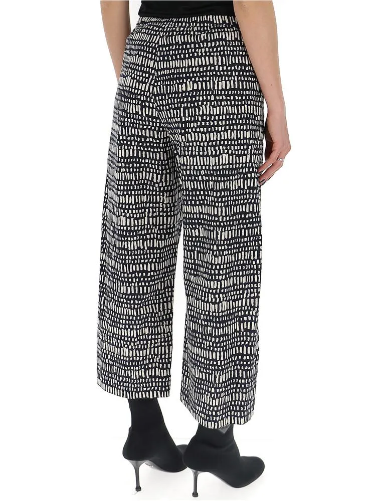 'S Max Mara Printed Cropped Trousers