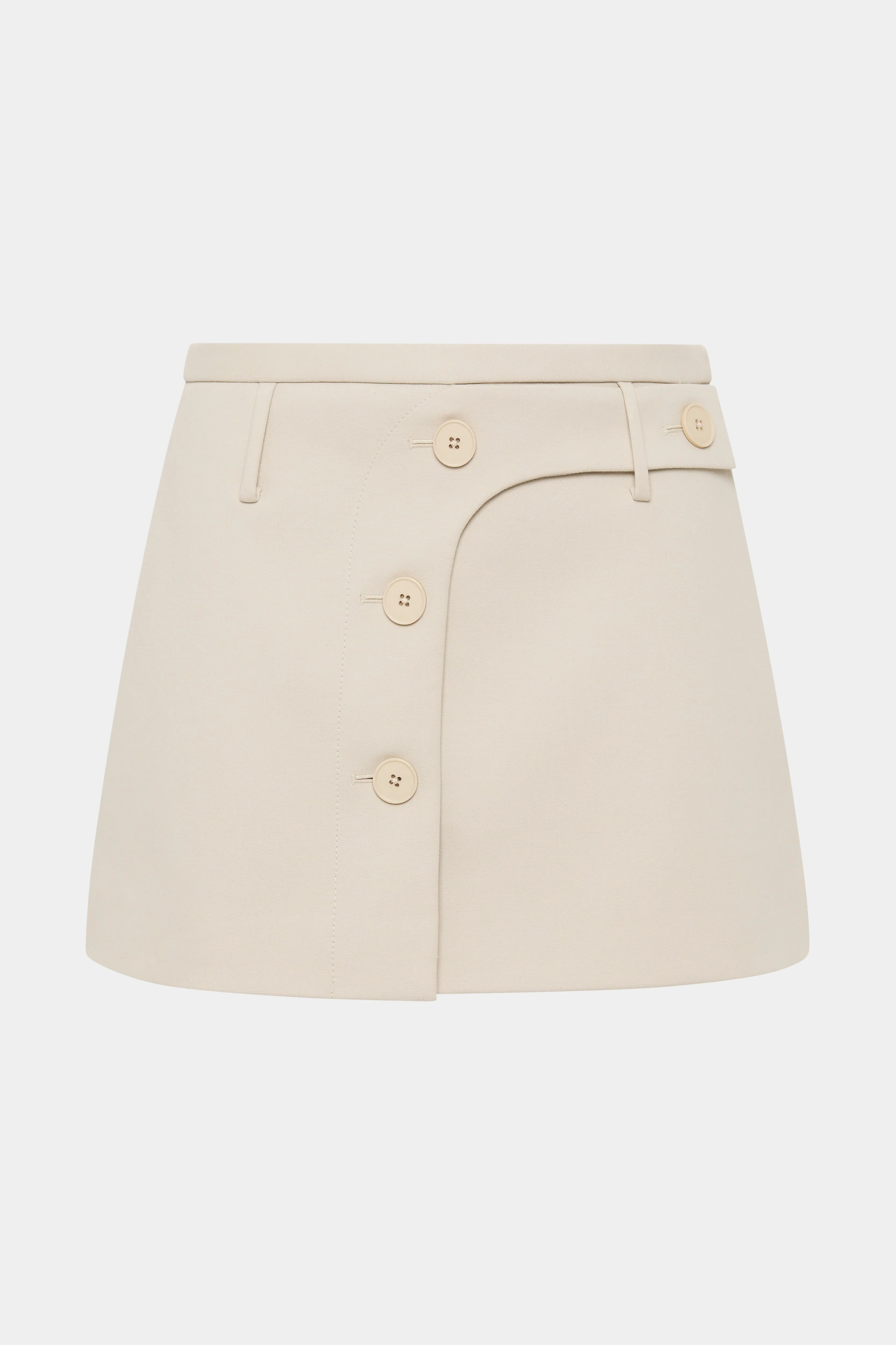 Sandrine Button Mini Skirt